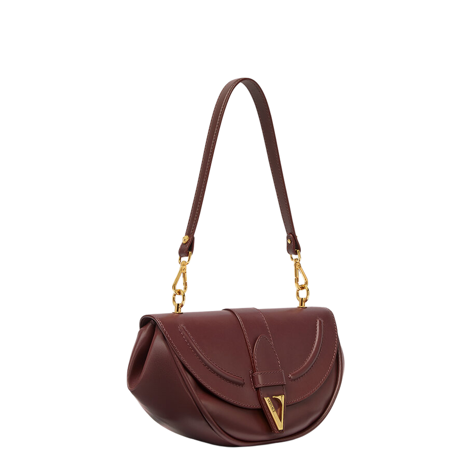 V Logo Enamel Engraved Handbag