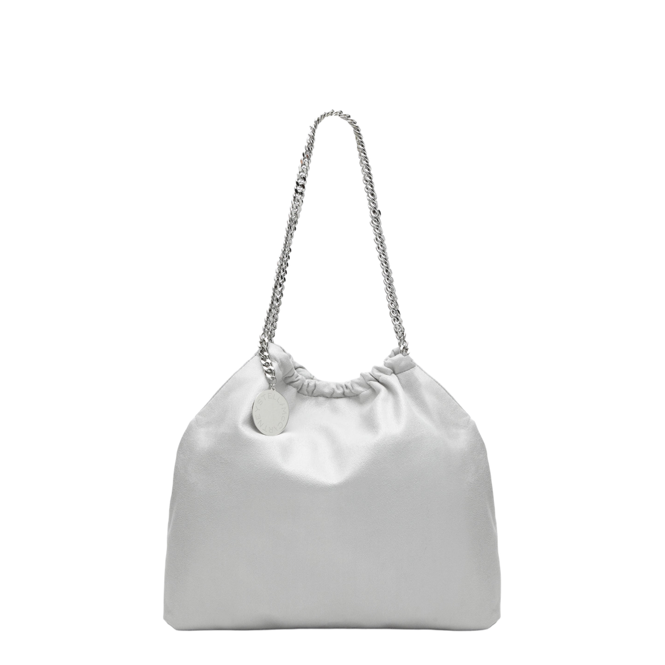 Falabella Medium Vegan Leather Tote - Airlite Pearl Grey