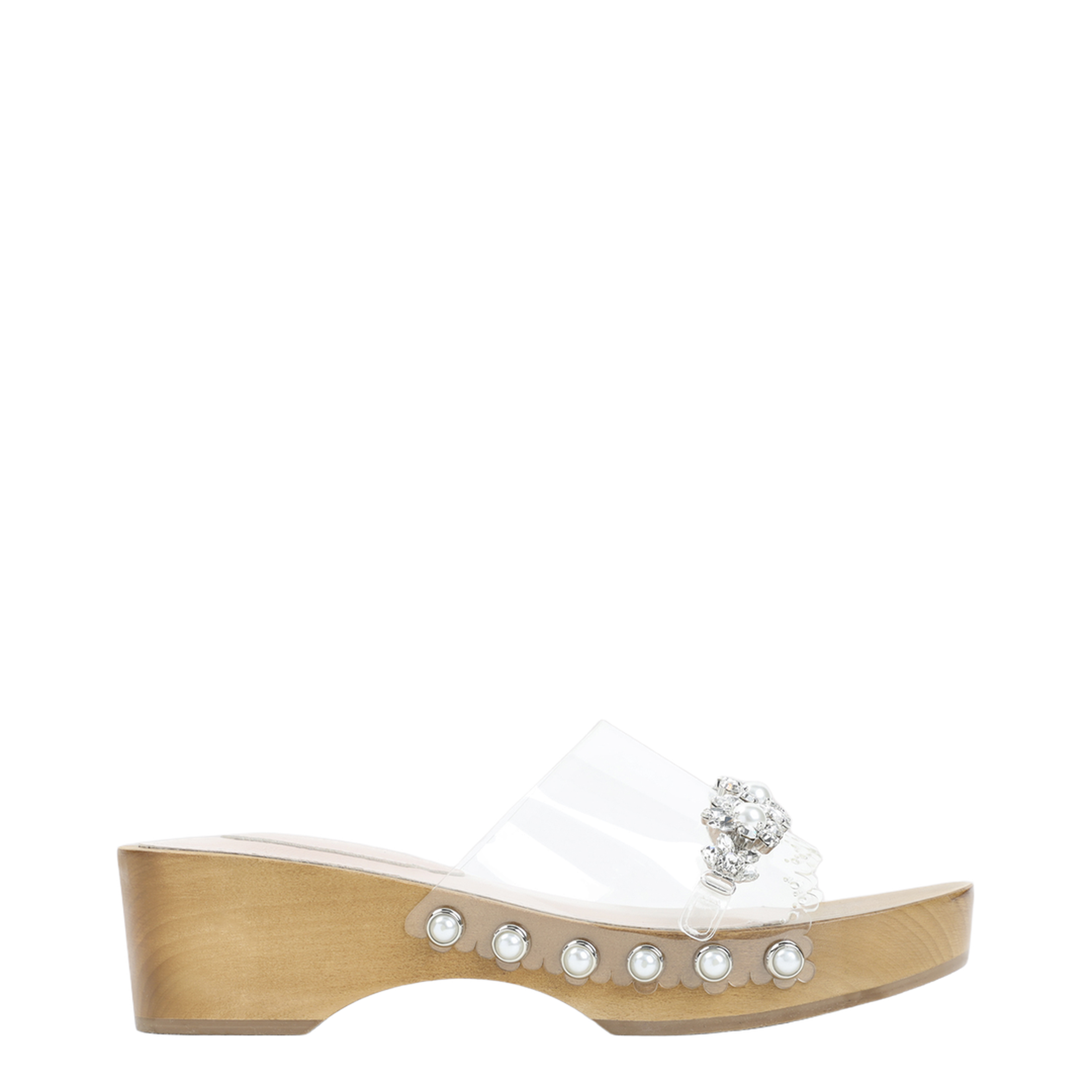 MAYFEYR - Simone Rocha - Scalloped Wooden Clog Sandals - SLD55B0743