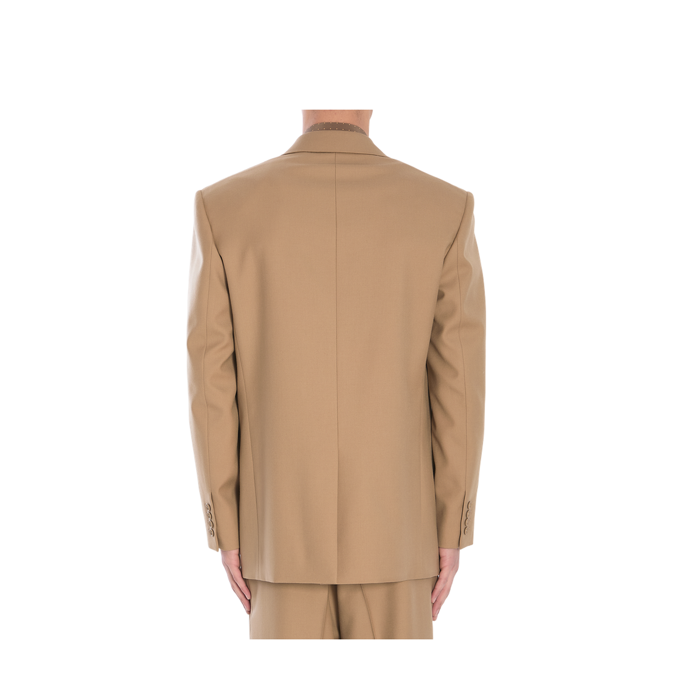 Single-breasted wool jacket