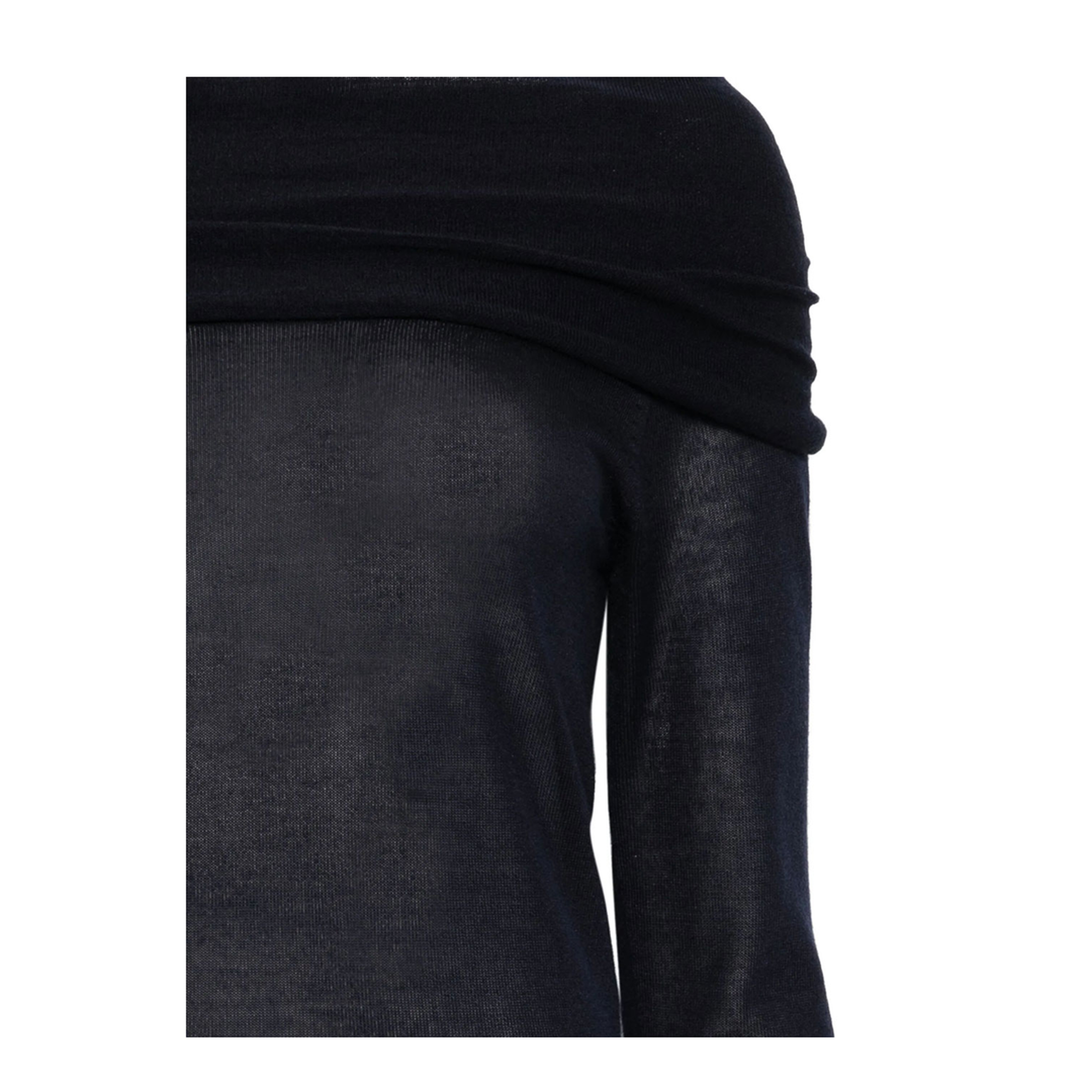MAYFEYR - Roberto Collina - Off The Shoulder Silk Blend Sweater - A0208210