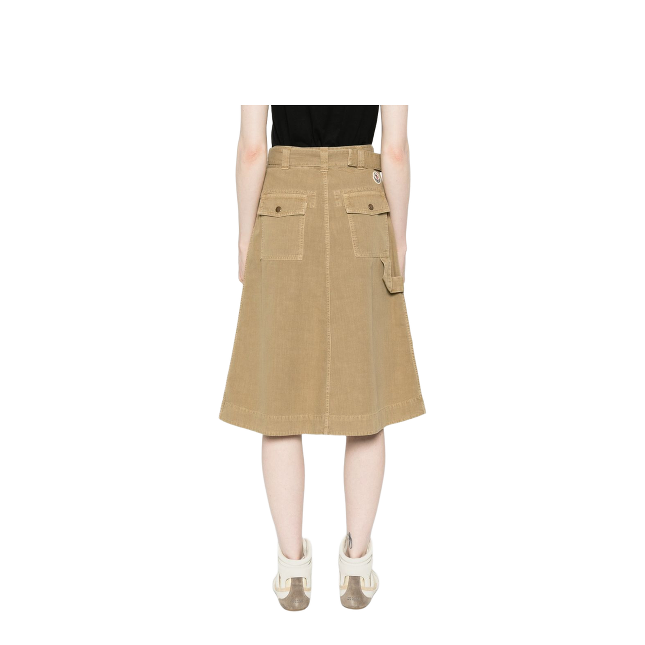 MAYFEYR - Moncler - Cotton Midi Skirt With Belt - L10932D00034M9731226