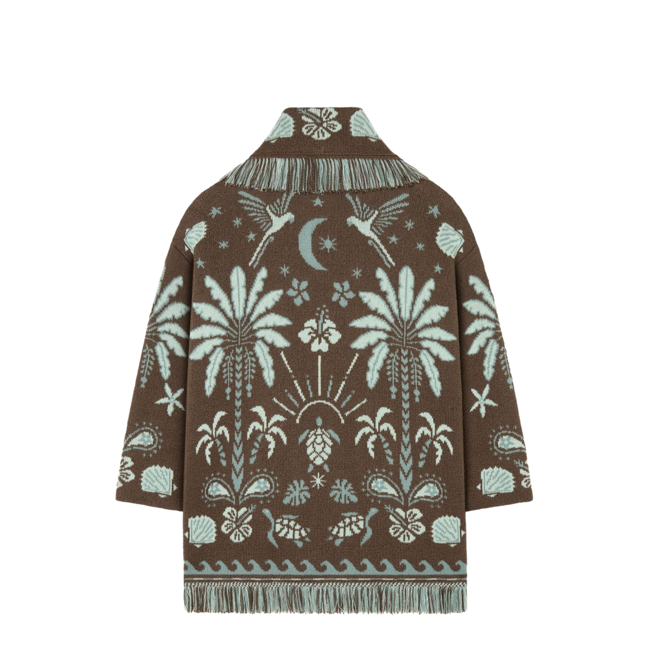 Echoes Of The Island Cardigan Sandal Wood-Wave