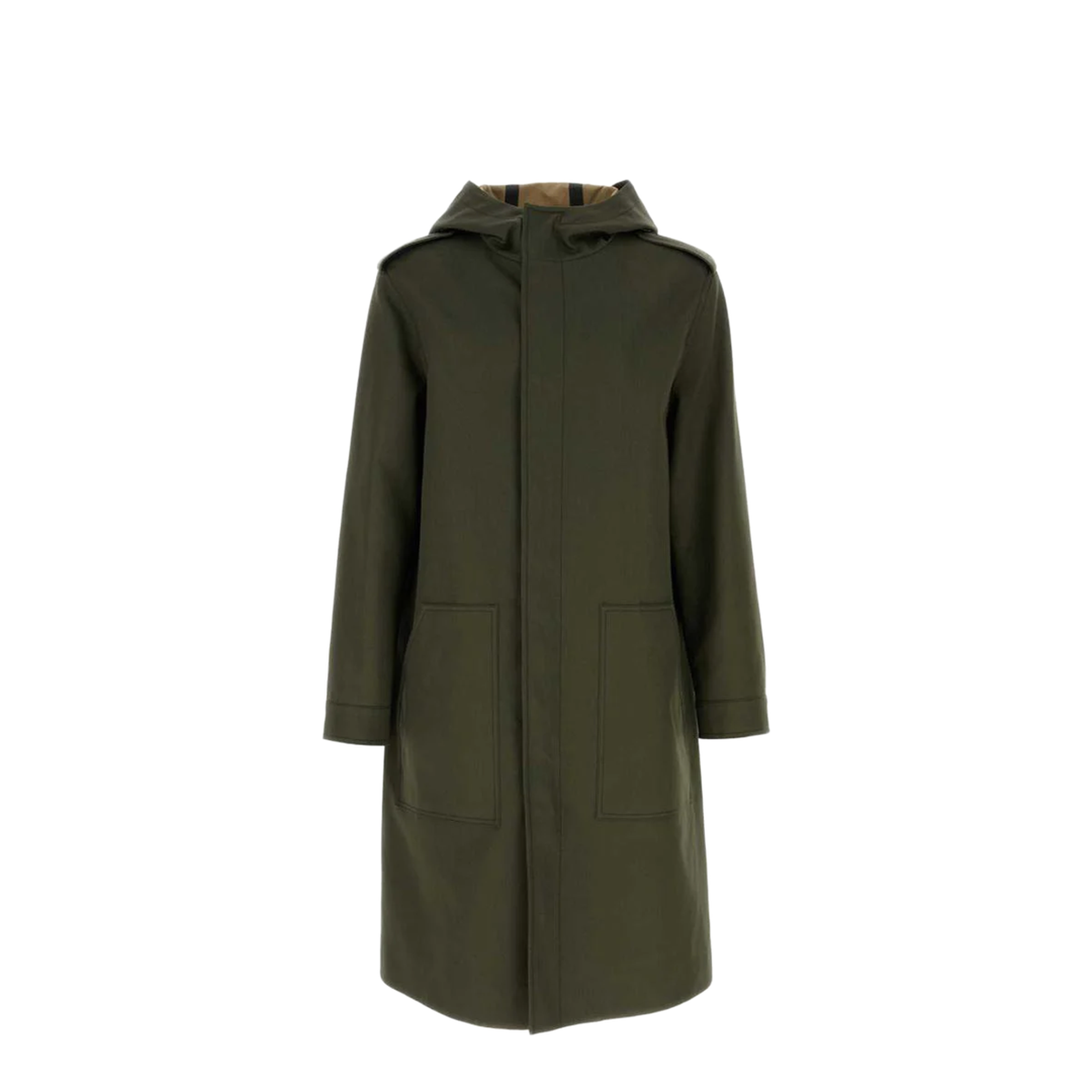 Army Green Cotton Trench Coat