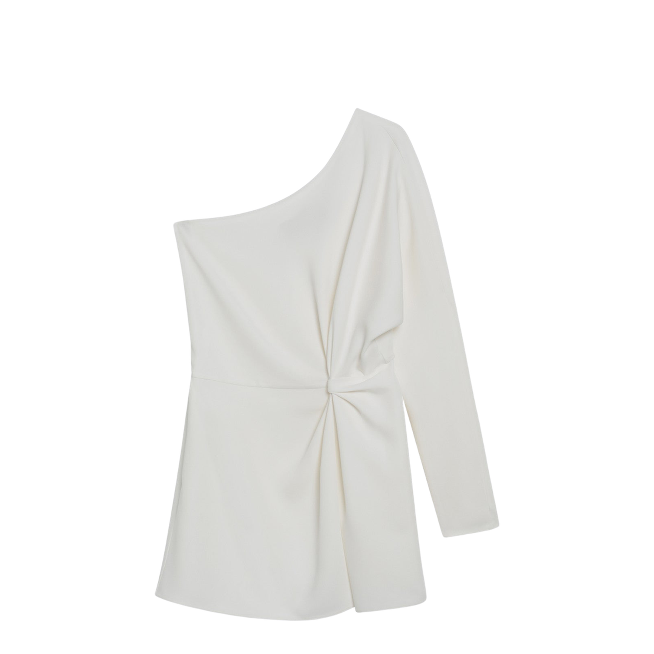 Ivory One-Shoulder Top in Couture Cady
