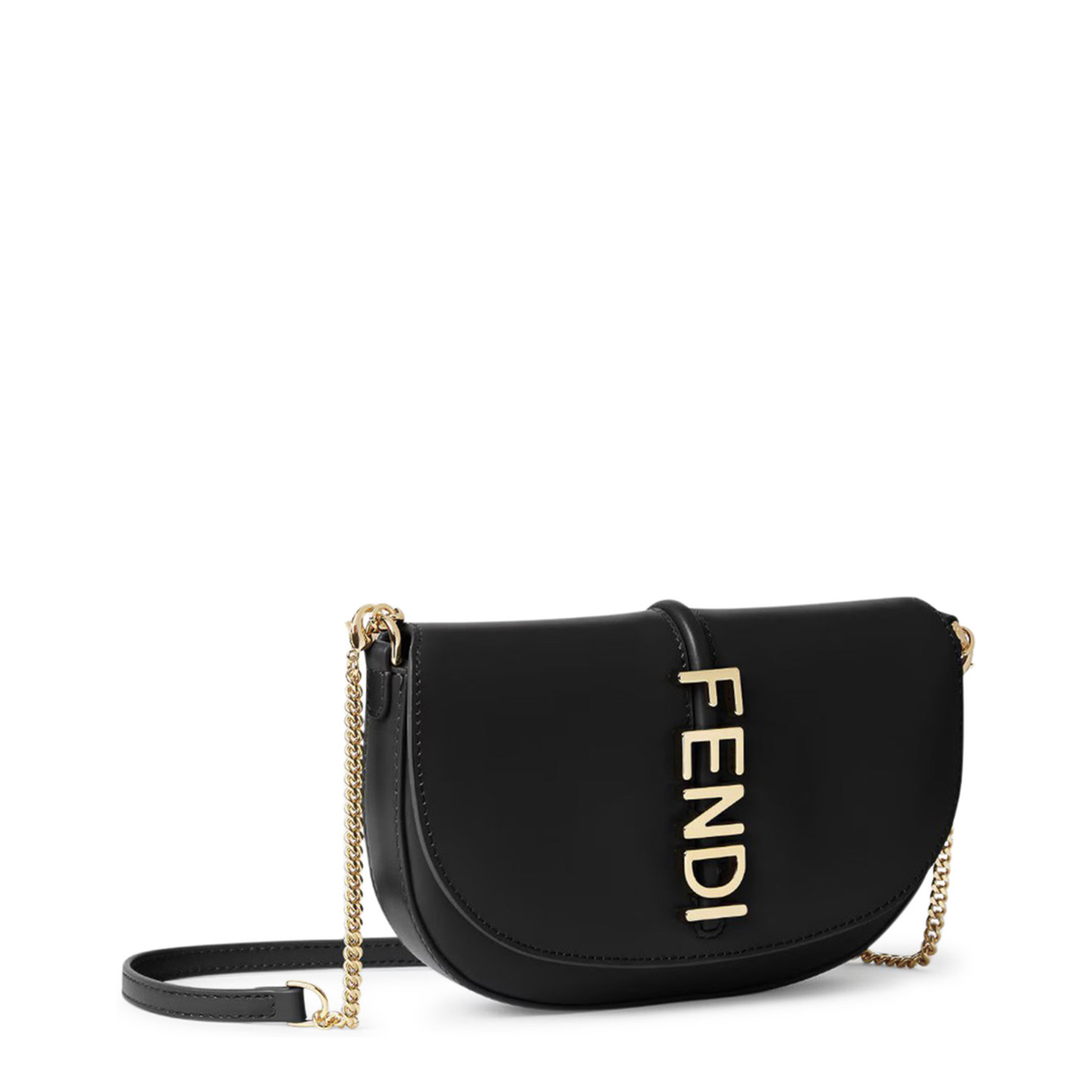 Fendigraphy Wallet on Chain
Black leather wallet