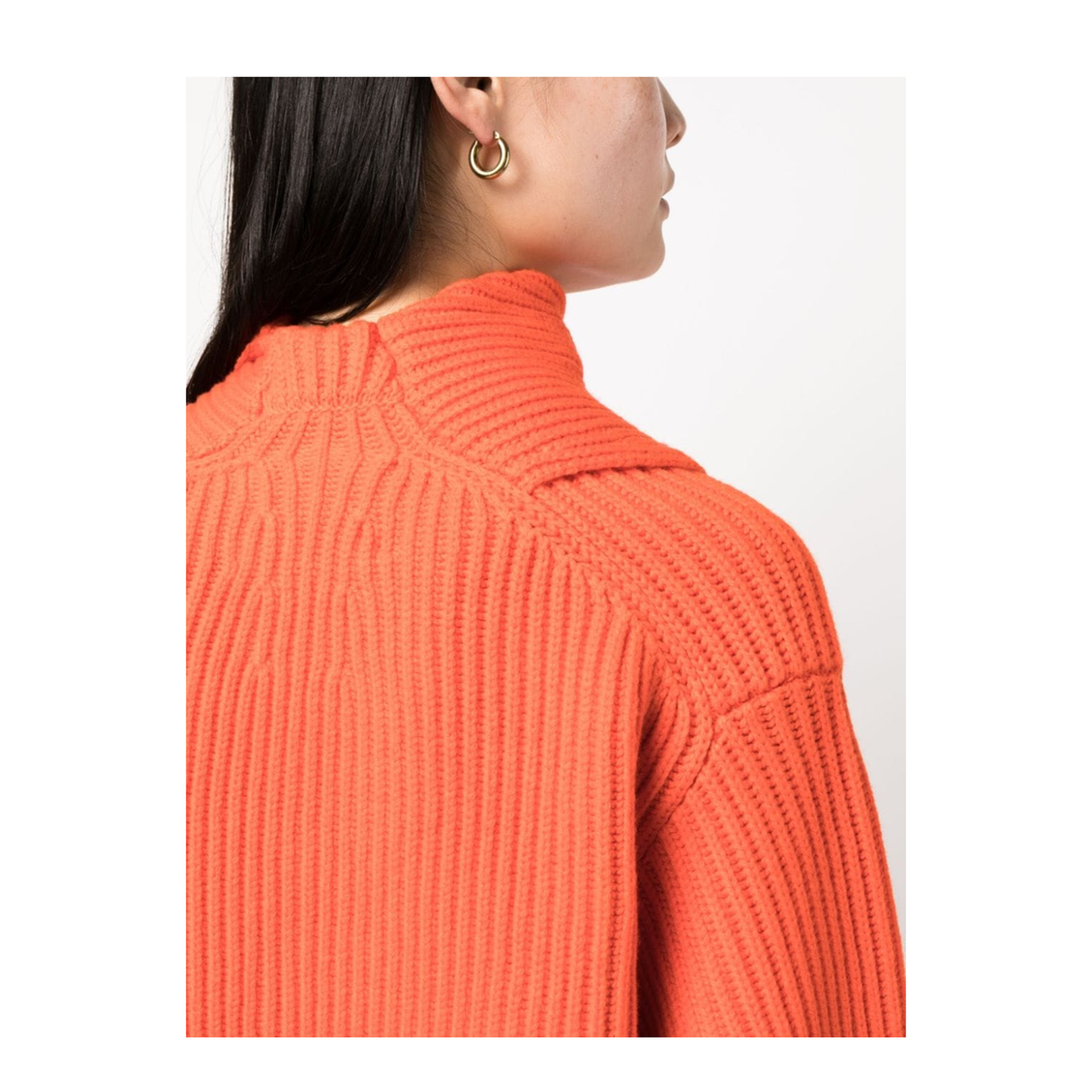 Long Sleeves Foulard Neck Cardigan