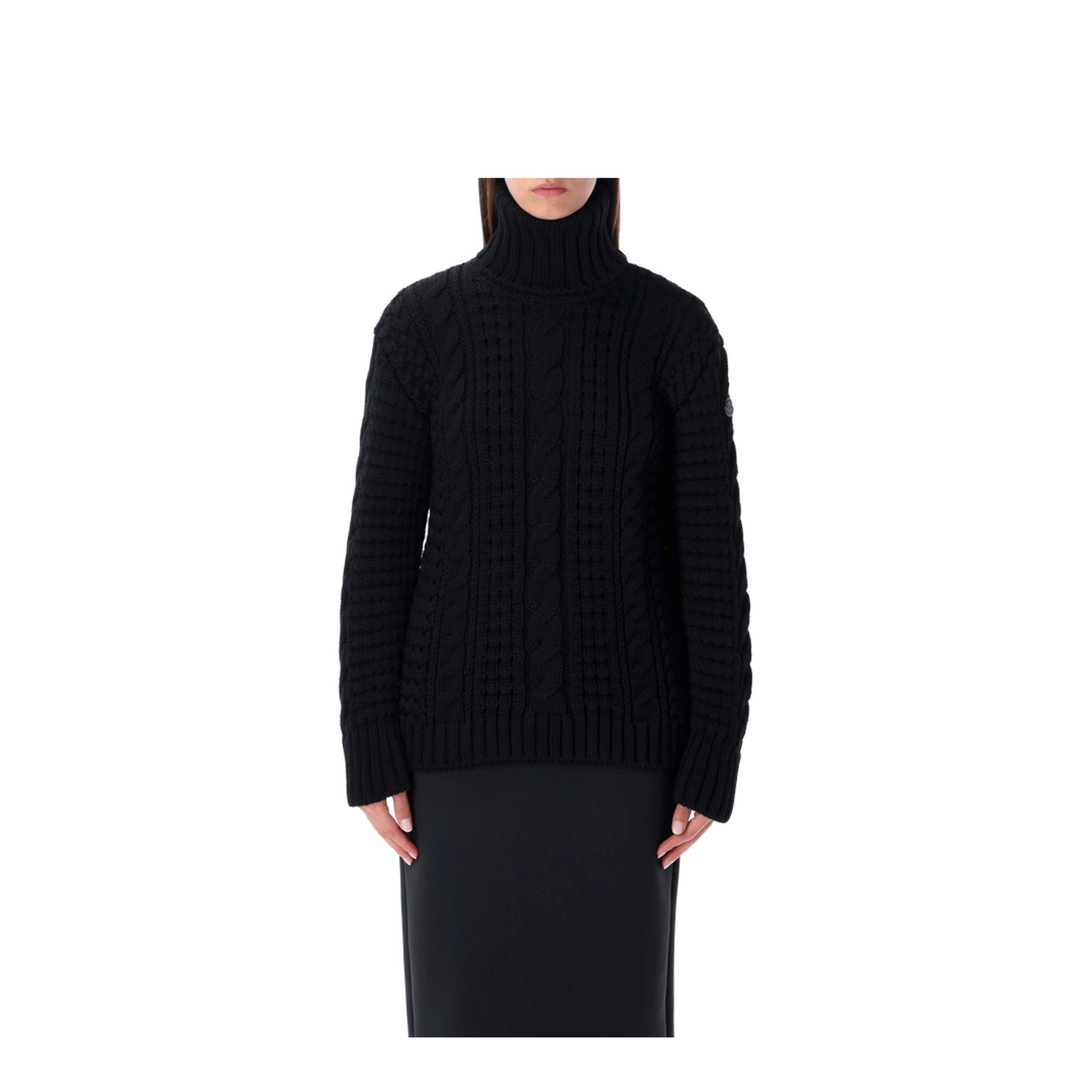 Black Wool Turtleneck Sweater