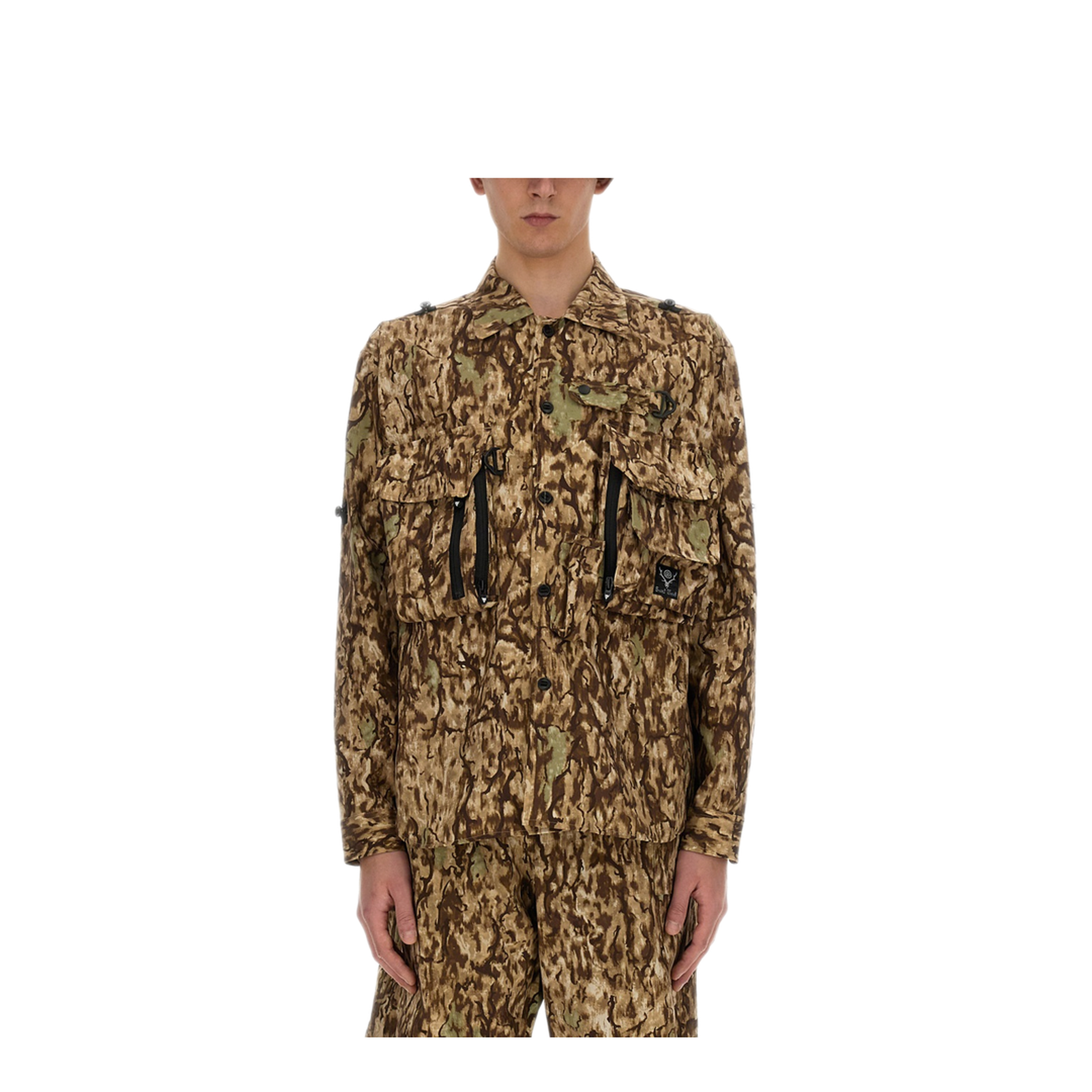 MAYFEYR - SOUTH2 WEST8 - Camouflage Print Jacket - OT462HORNCAMO