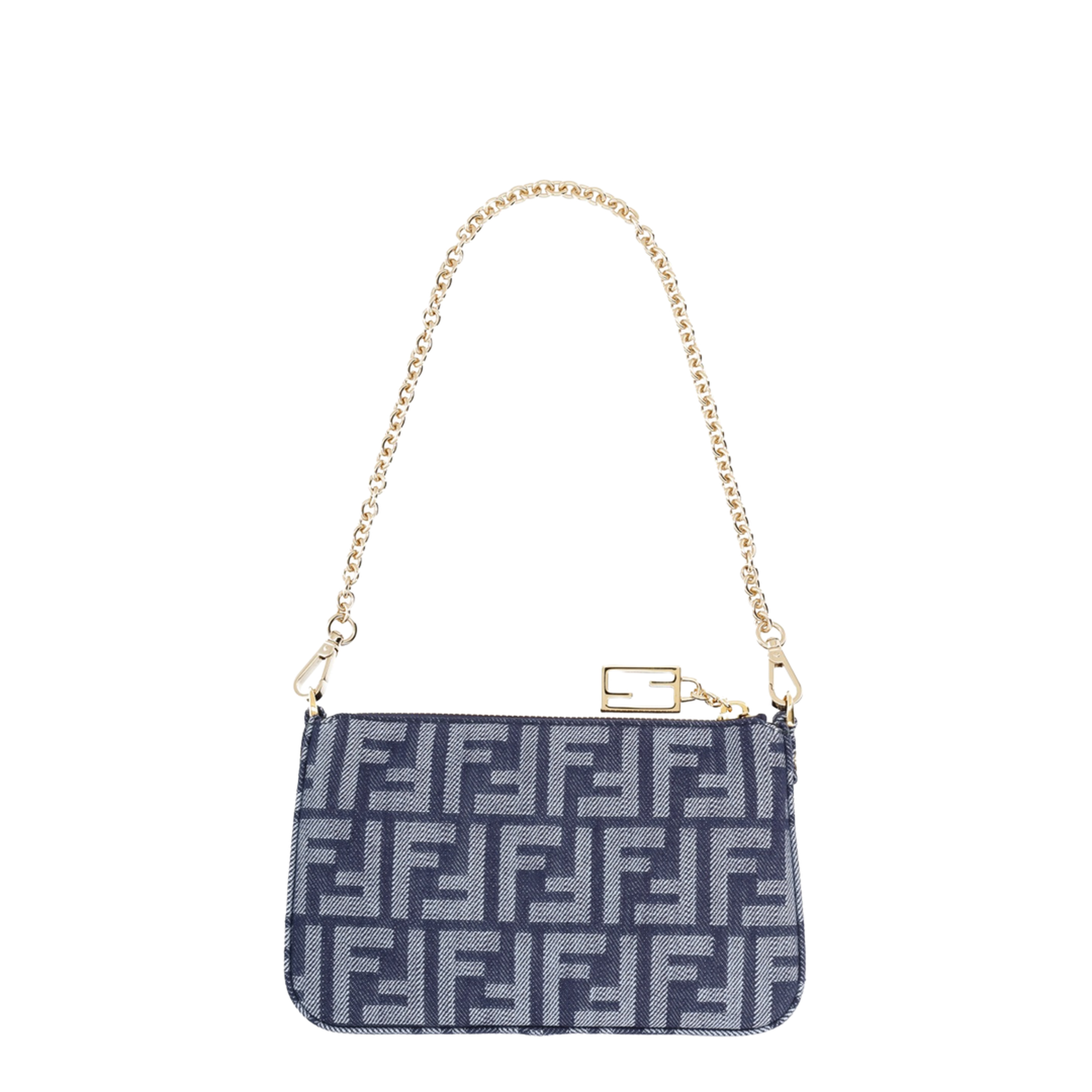Blue Baguette Mini Clutch