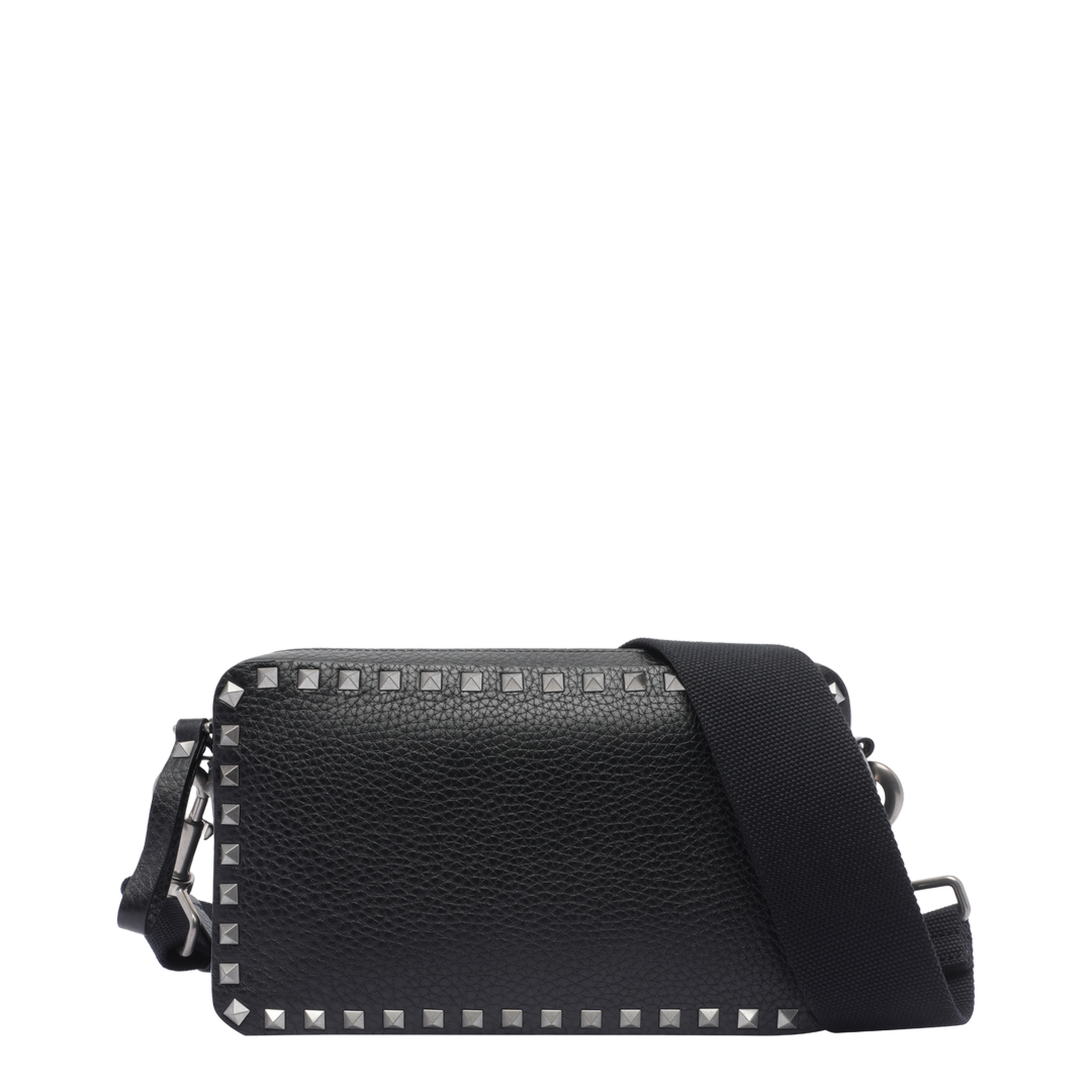 Rockstud Crossbody Bag - Black