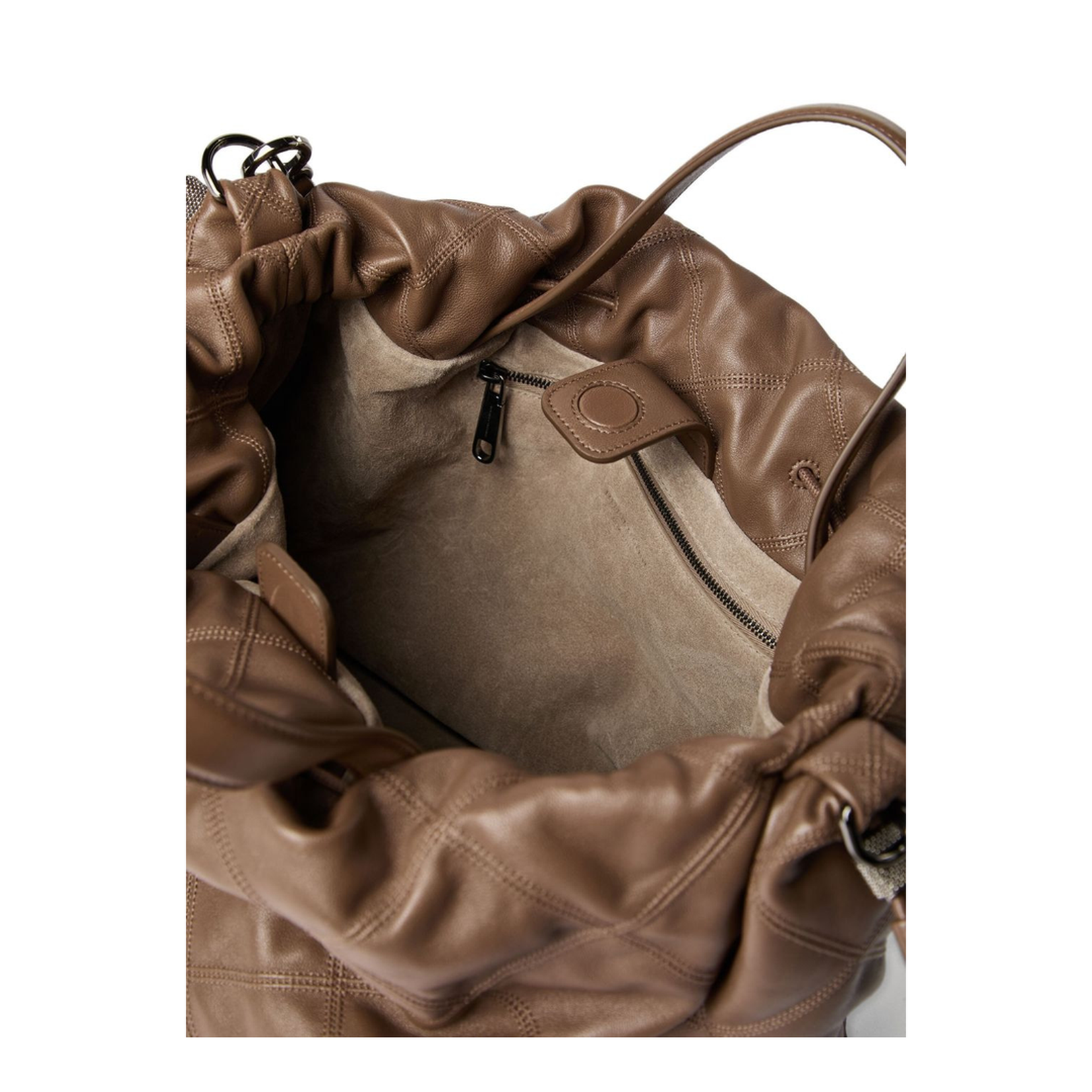 Nappa Mellow Large Shopper Bag in Chocolate