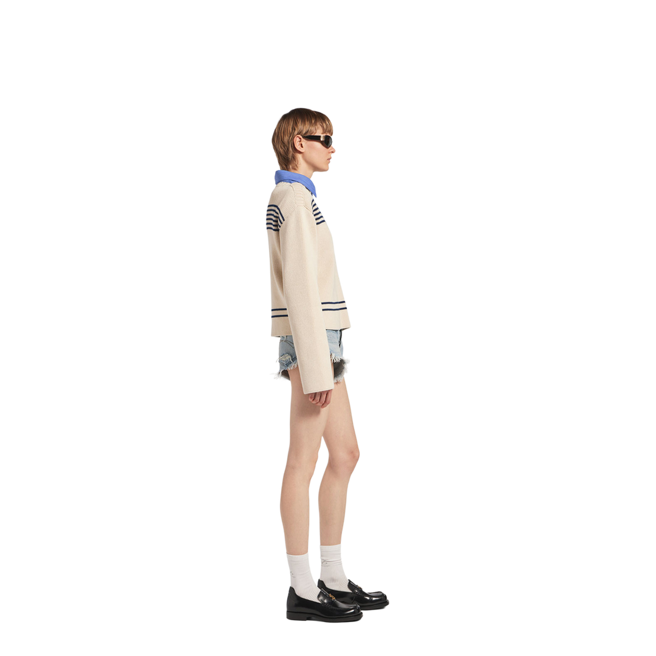 MAYFEYR - Balenciaga - Boatneck Sweater In Cotton Ribbed Knit - 876806T3461