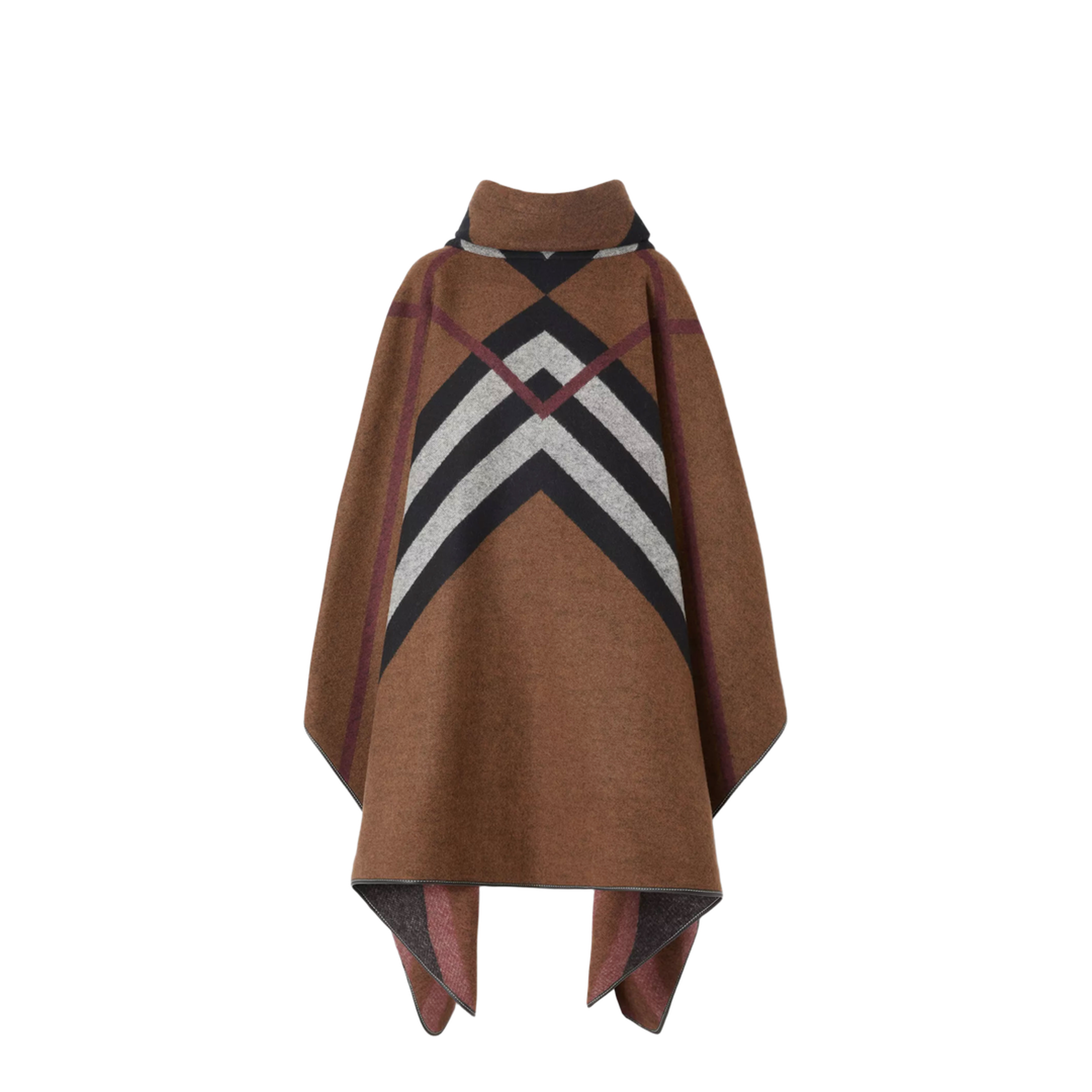Chevron Check Poncho