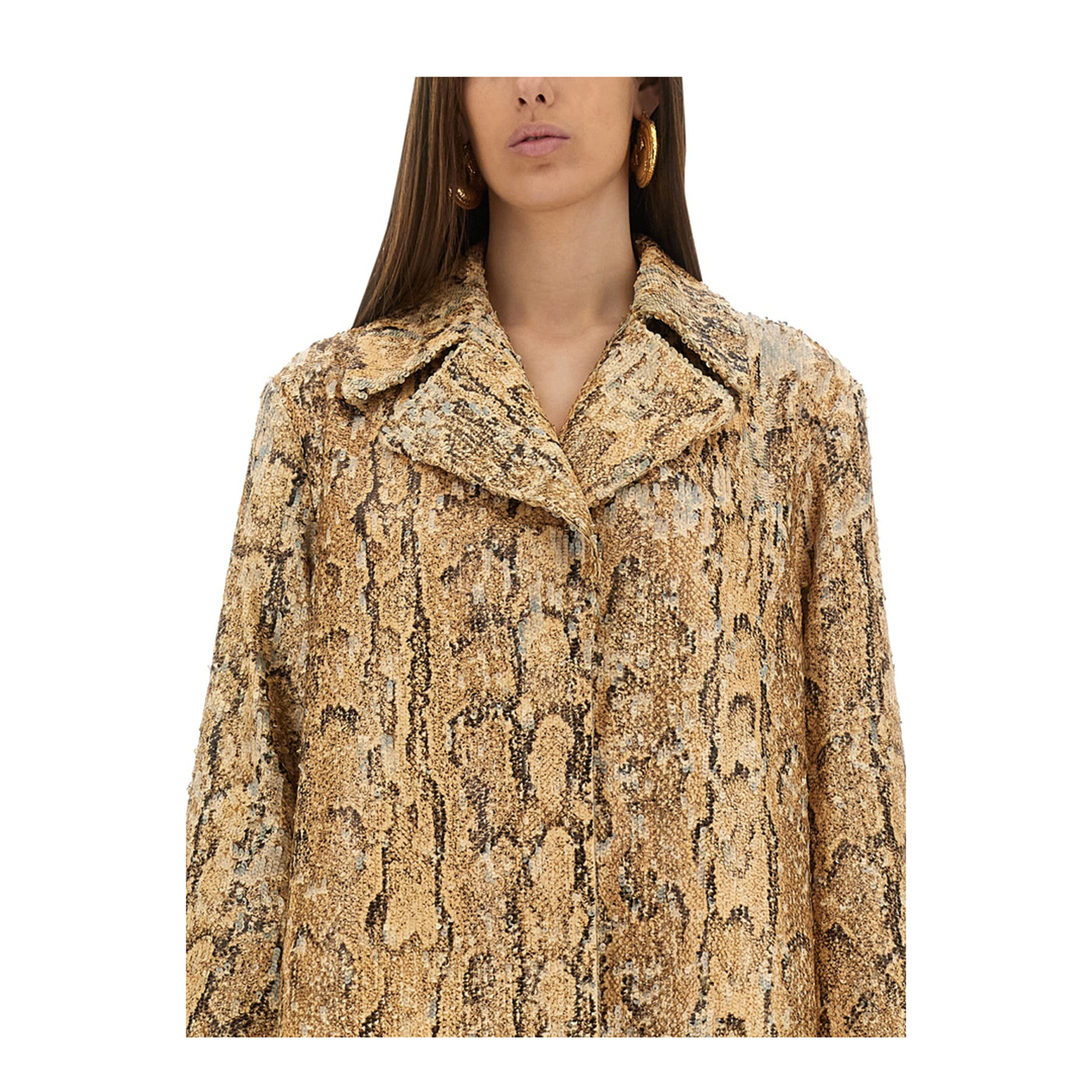 Long Coat with Sequins