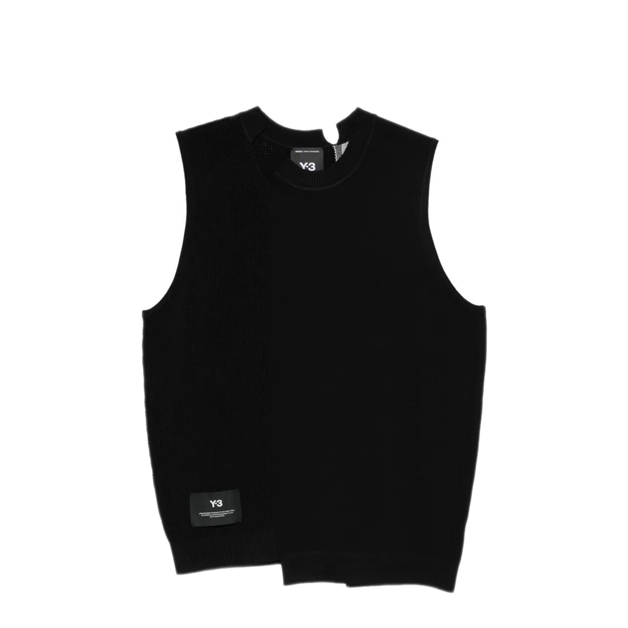 MAYFEYR - Y-3 - Gfx Knitted Vest With Perforated Details - KH0420