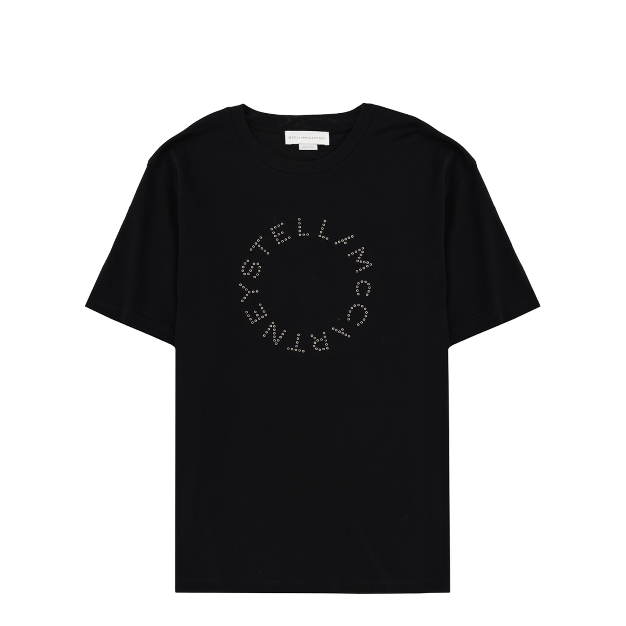 Black Logo-Embroidered Boyfriend T-Shirt