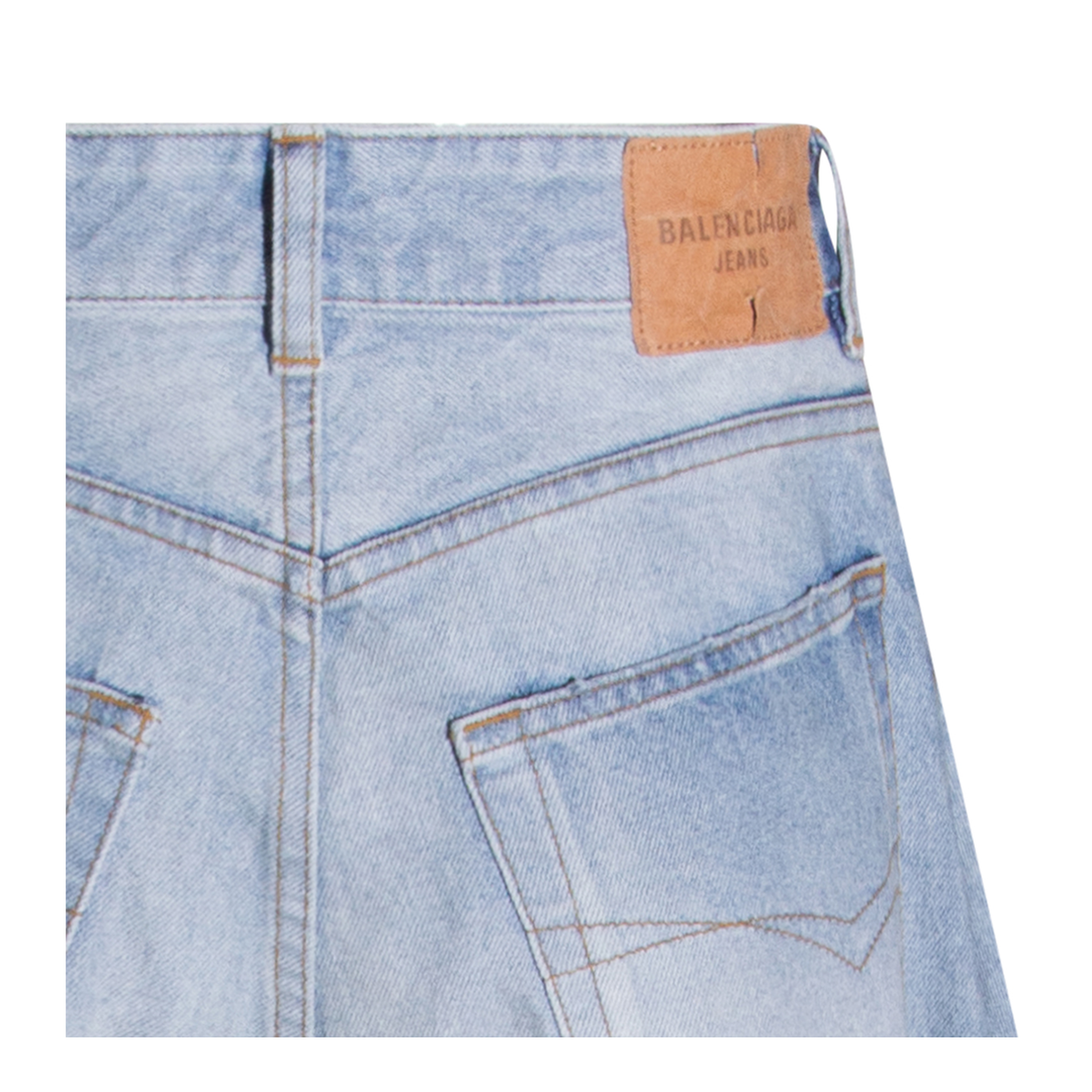 Godet Maxi Skirt in Dirty Light Blue
