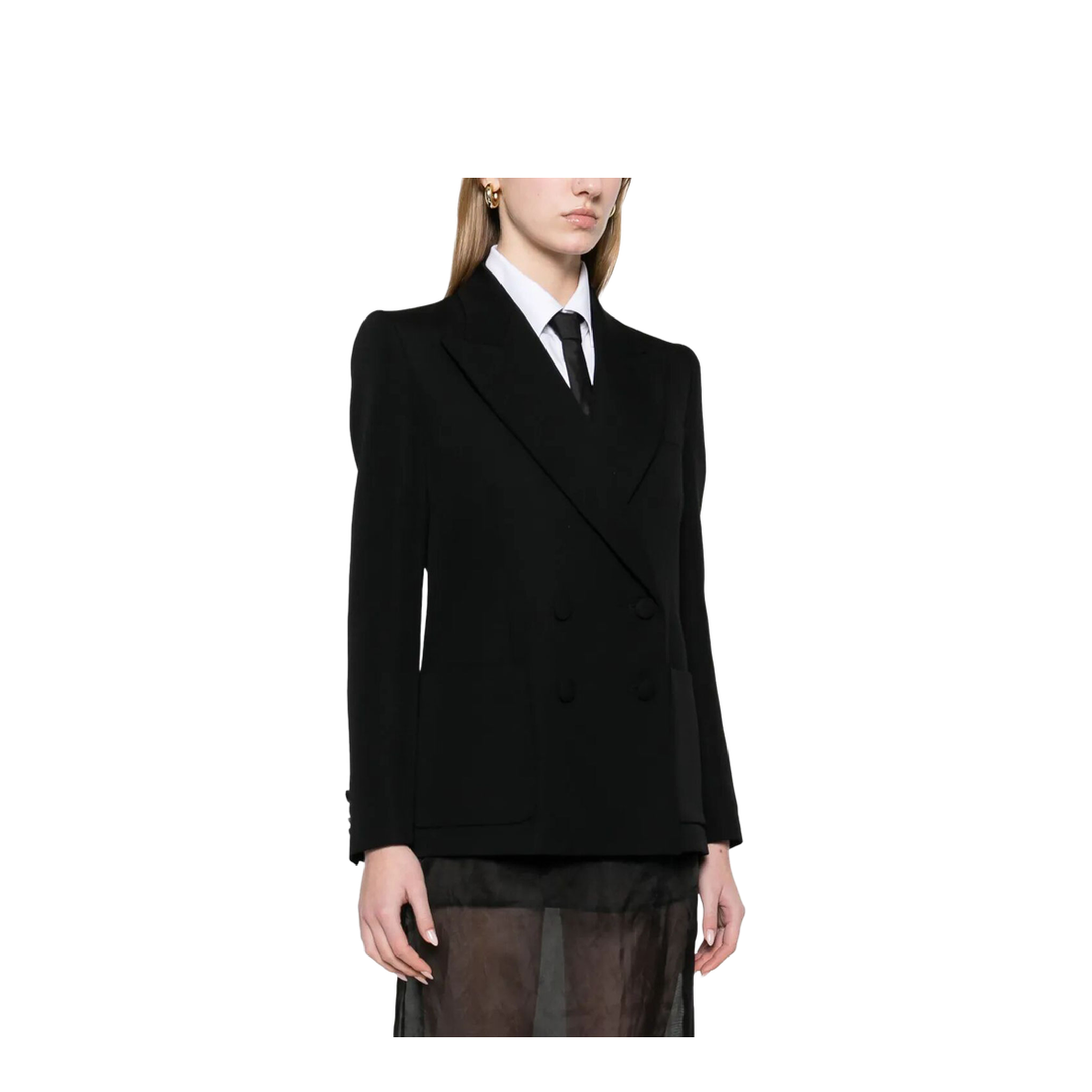 Double Breasted Jacket - Black