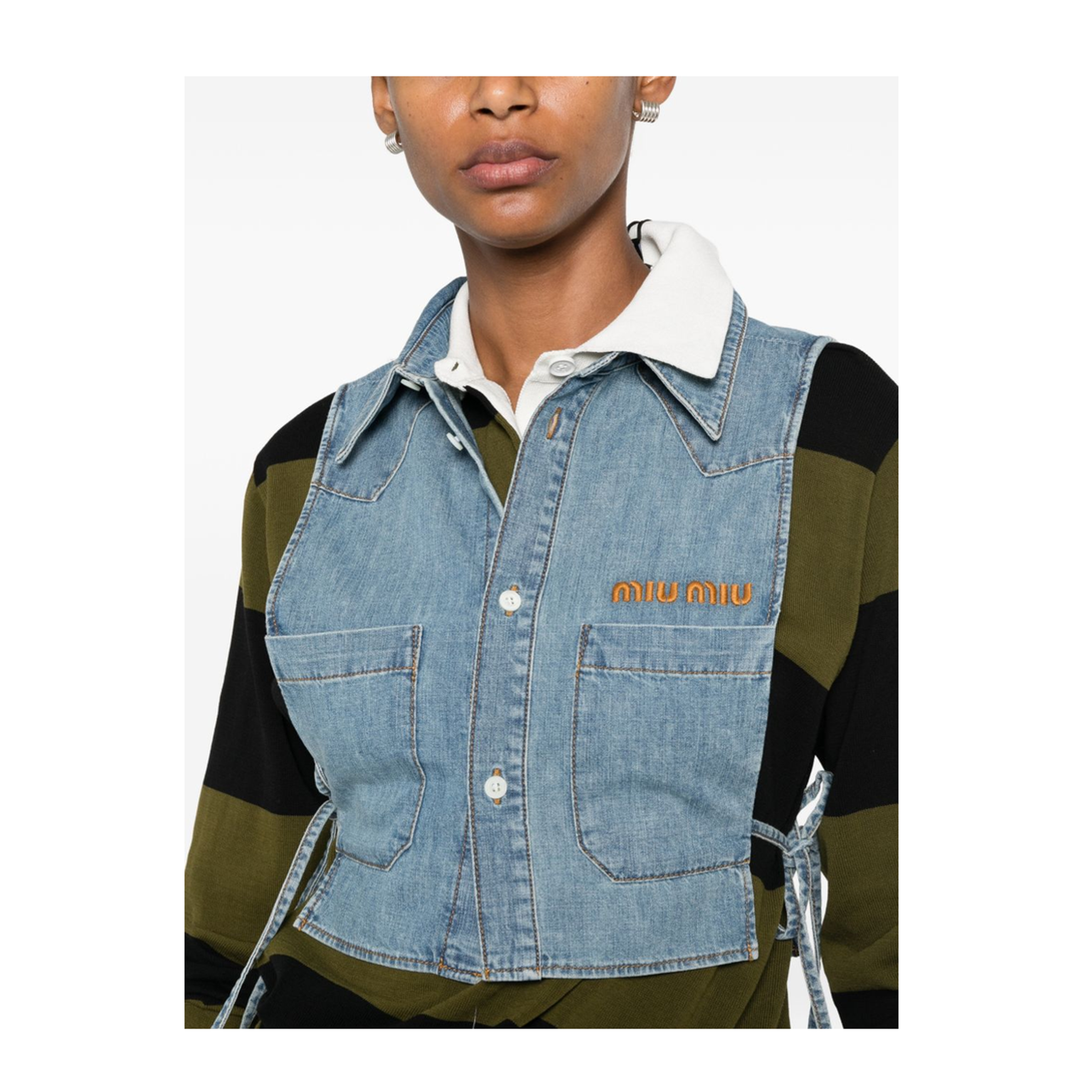 MAYFEYR - Miu Miu - Clear Blue Shirts - GWC144193KF0013