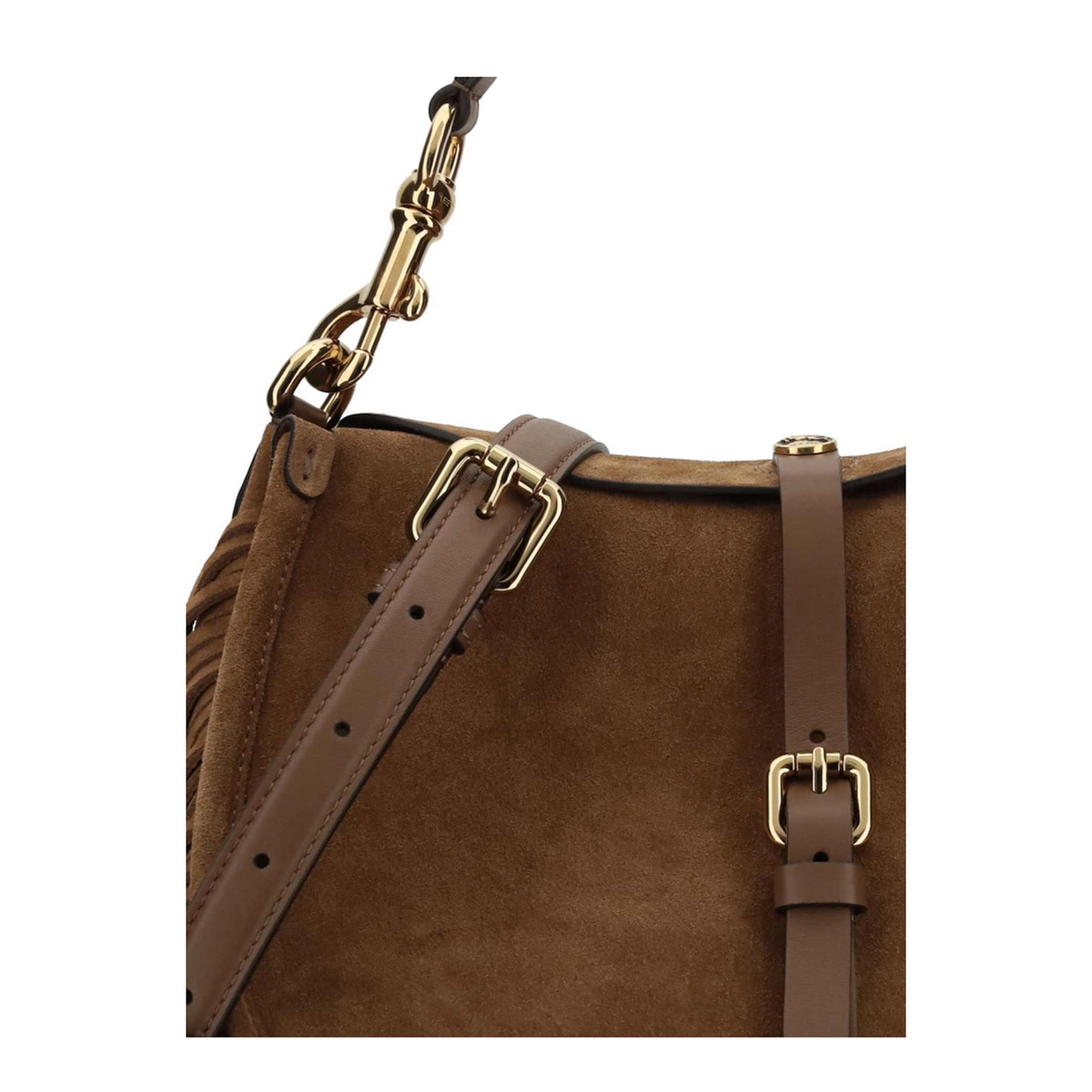 Pony Medium Calfskin Crossbody - Dark Sand