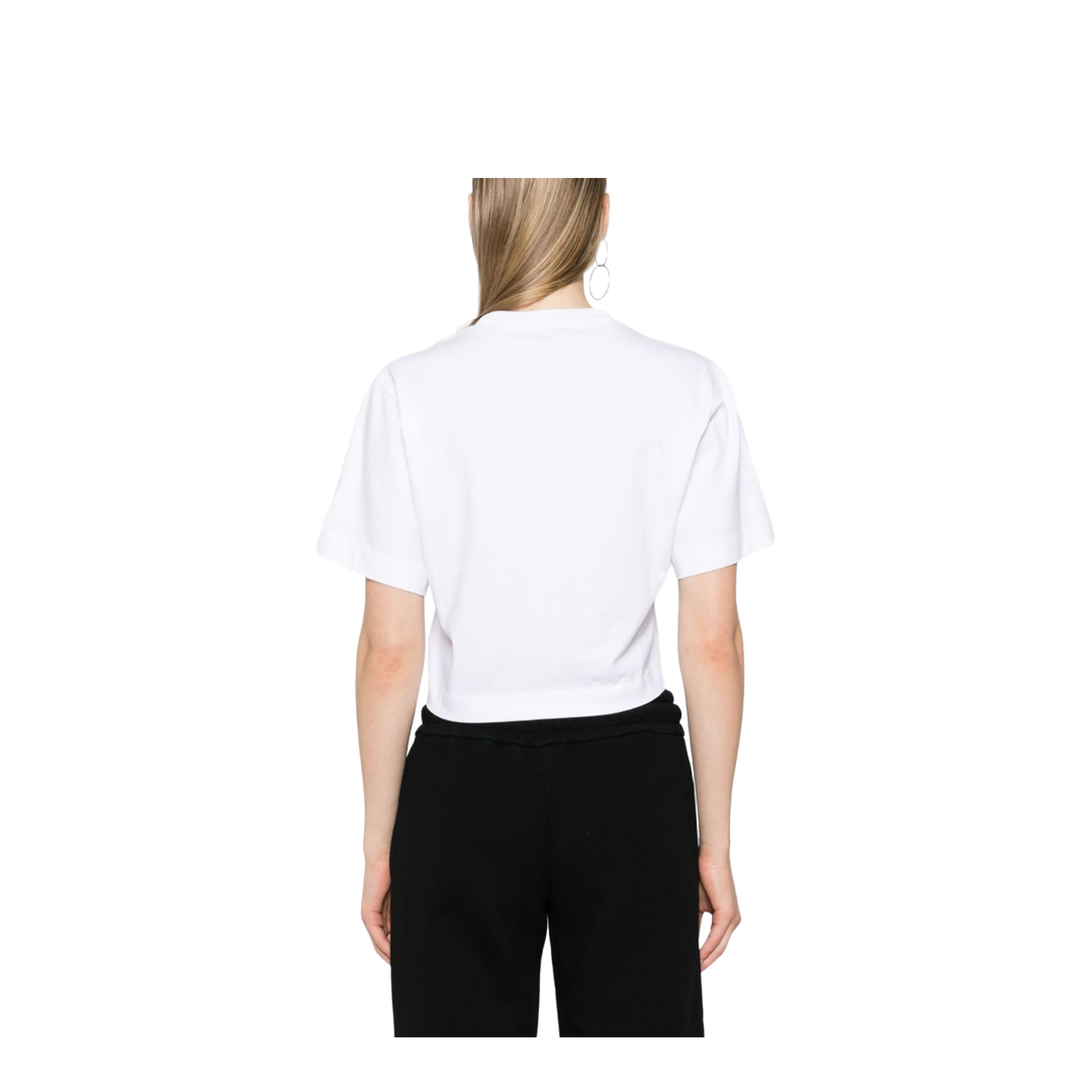Logo-Print Cropped T-Shirt