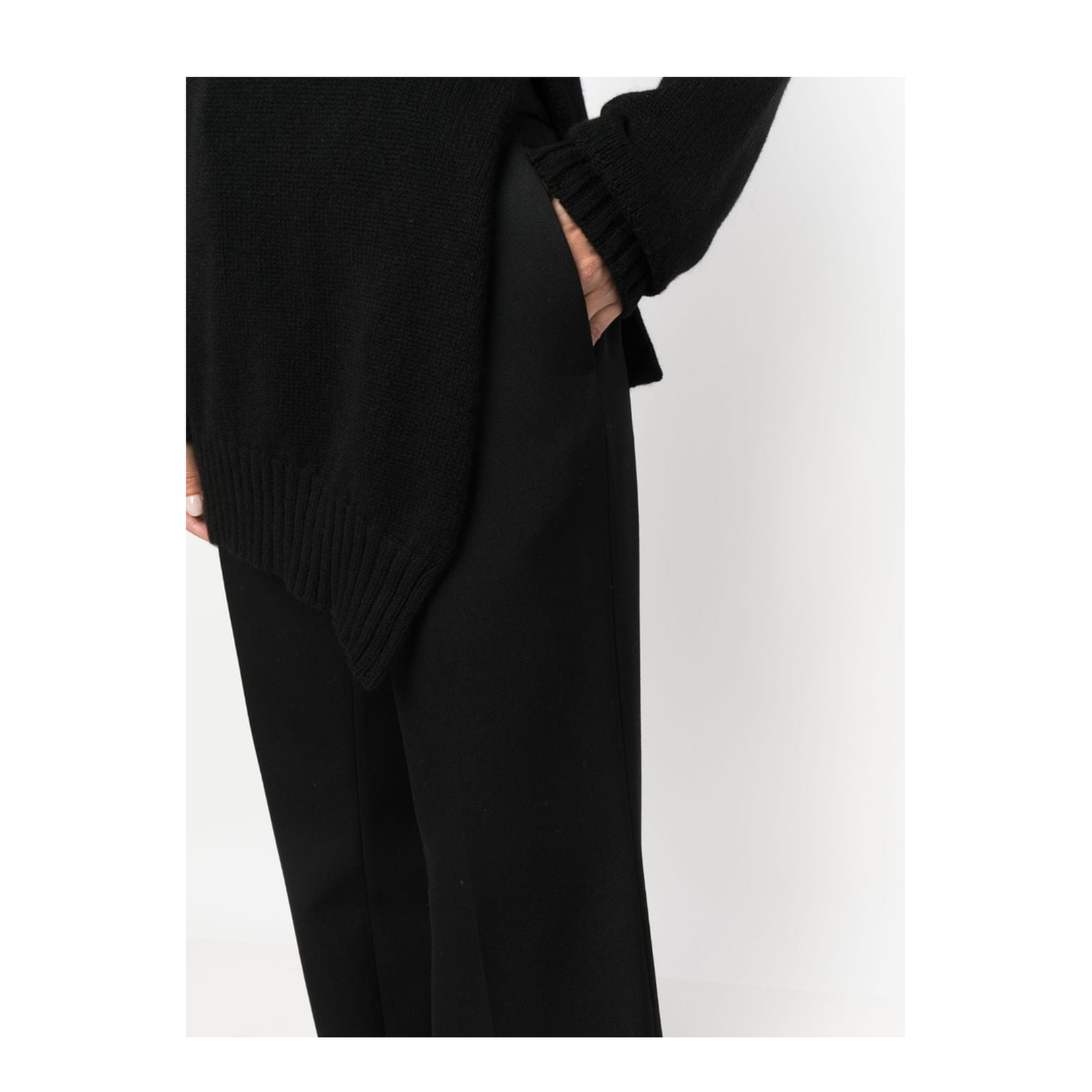 Wool Pleat-Front Trousers
