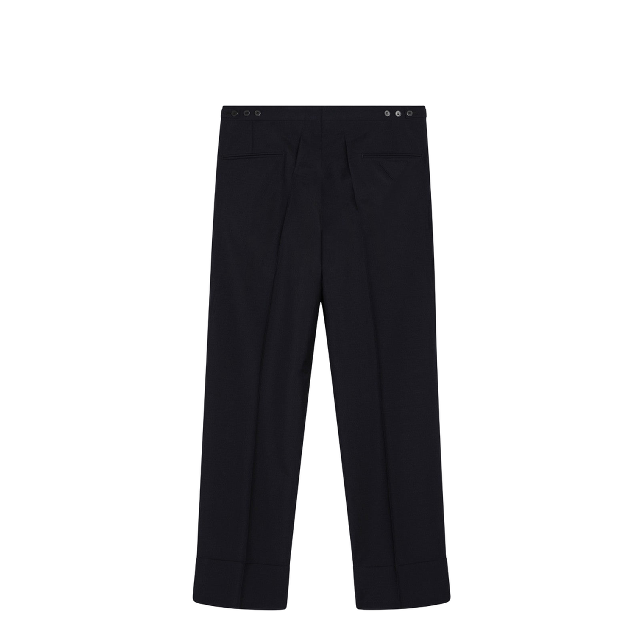 Blue Wool and Mohair Trousers