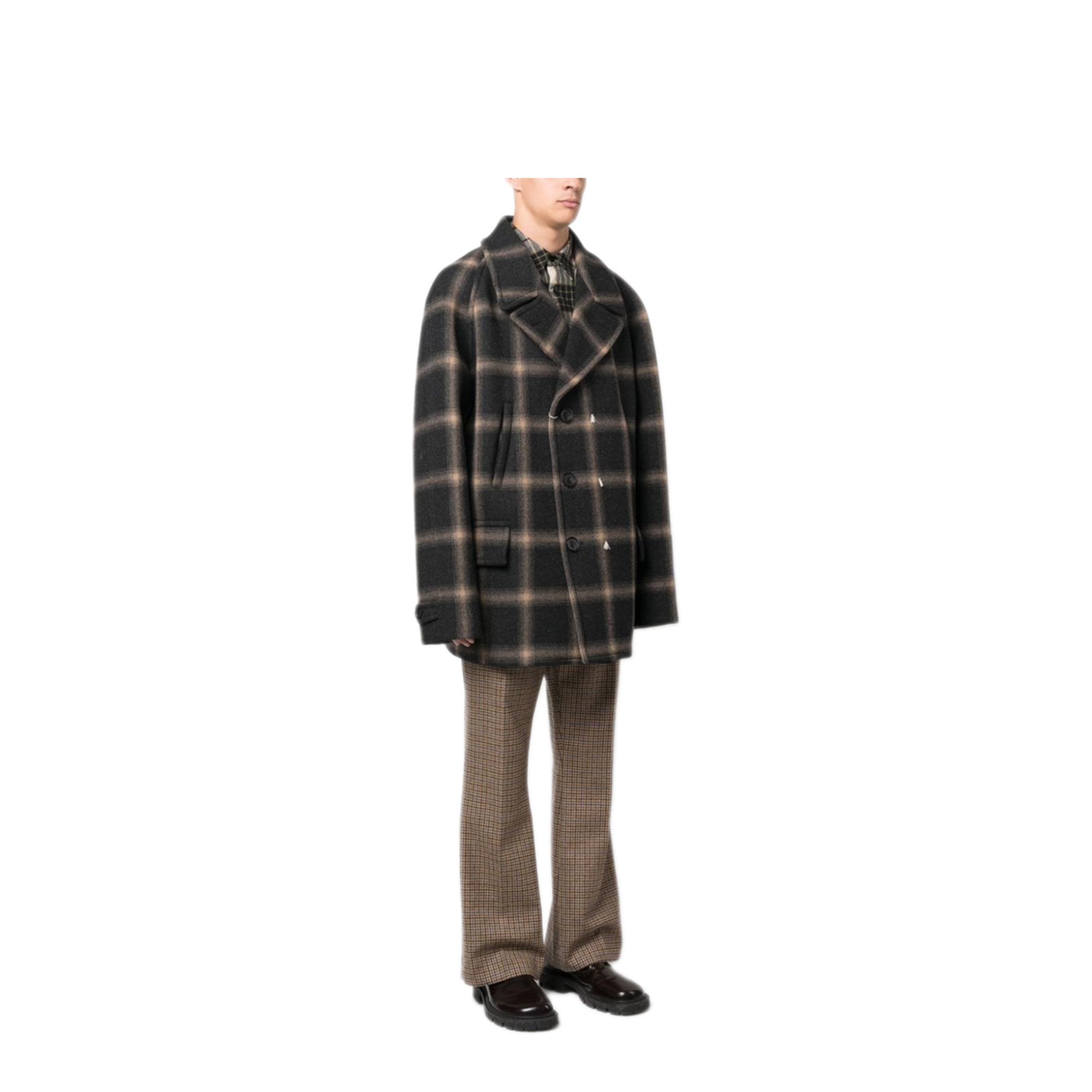 MAYFEYR - Maison Margiela - Check-Pattern Wool Coat - S67AM0071S78242001F