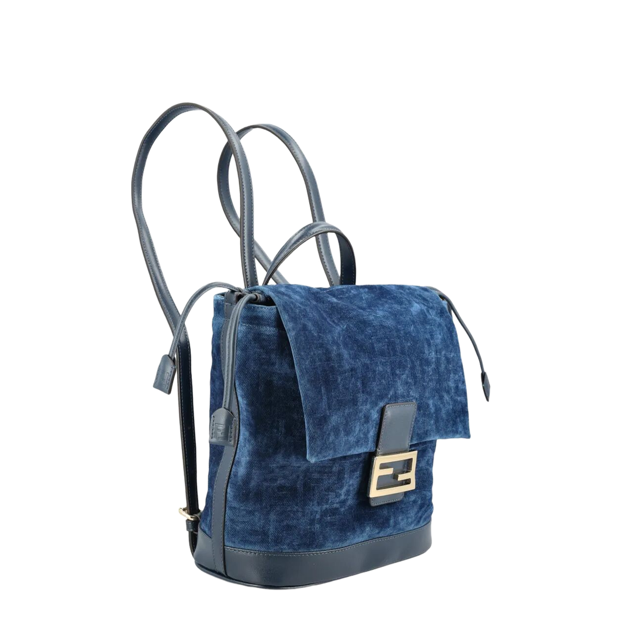 FF Flocked Denim Backpack