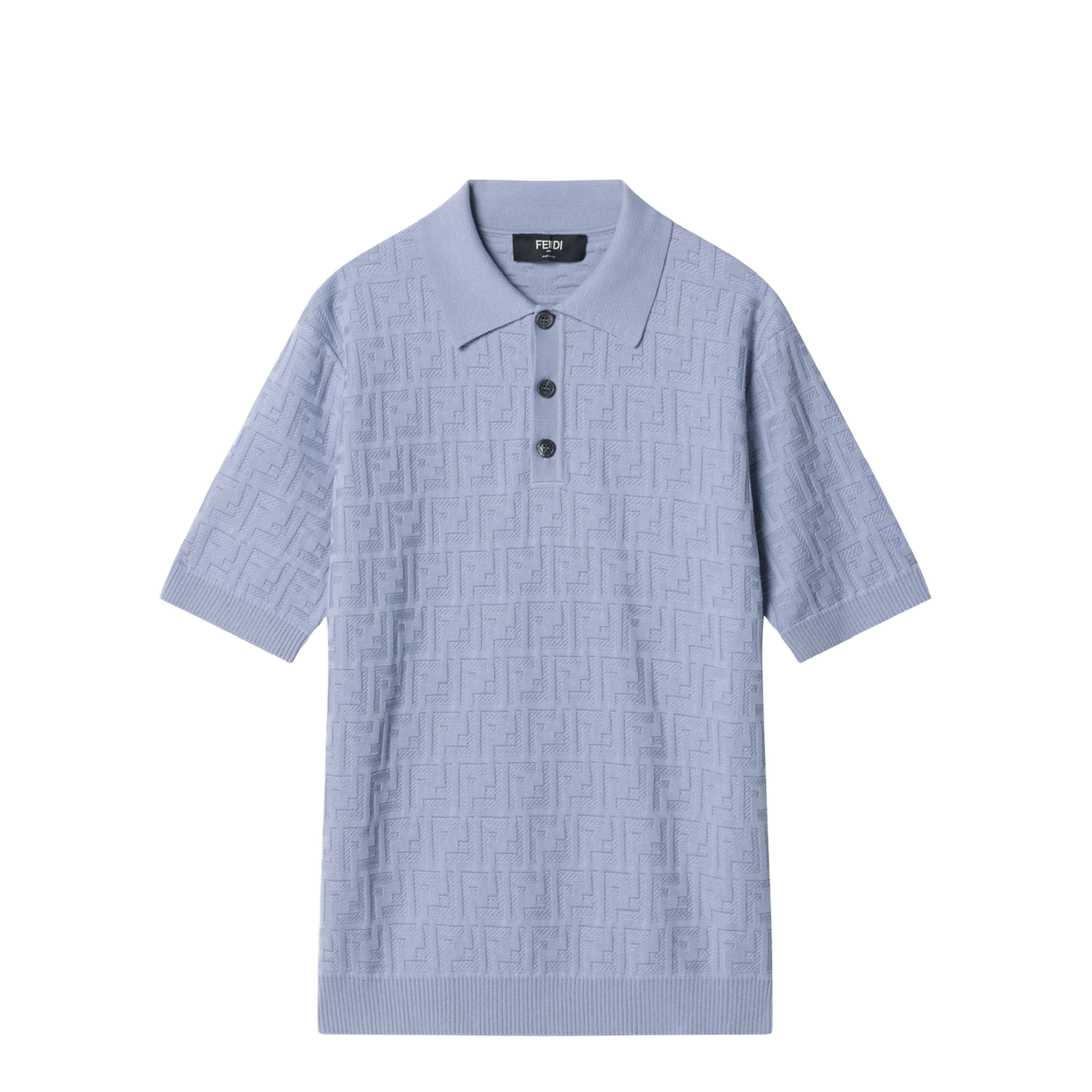 Light Blue Cotton Polo Shirt