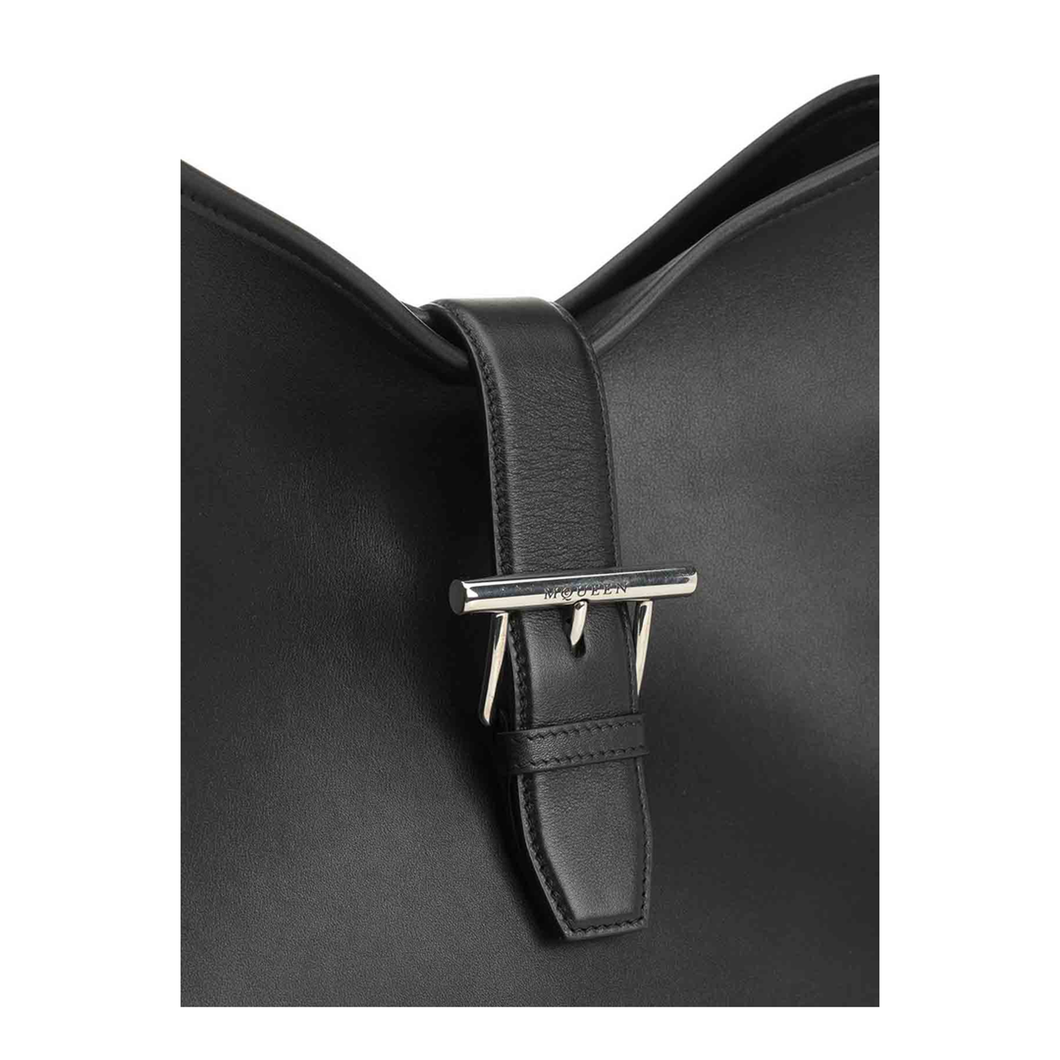 Adjustable Leather Strap with Antique Silver T Buckle