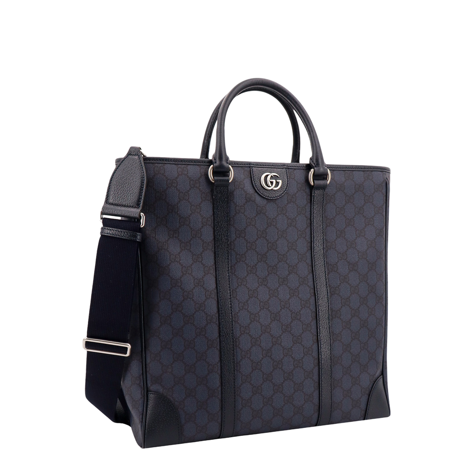 GG Black Large Canvas Tote Bag - Navy Blue