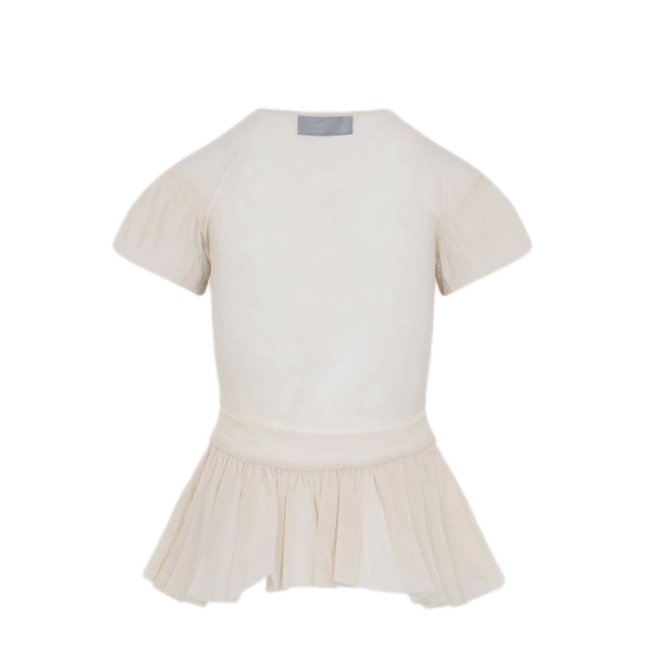 MAYFEYR - Simone Rocha - Sheer Ballet Peplum Top - 54251249NUDE