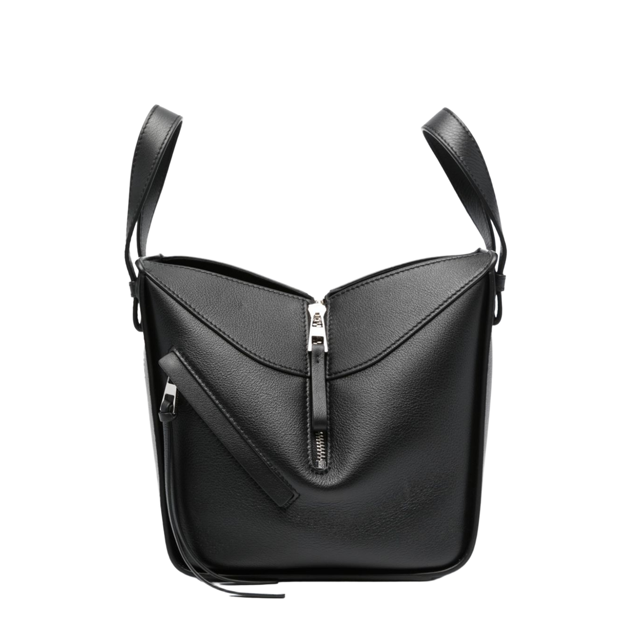 Hammock Compact Calfskin Bag - Black