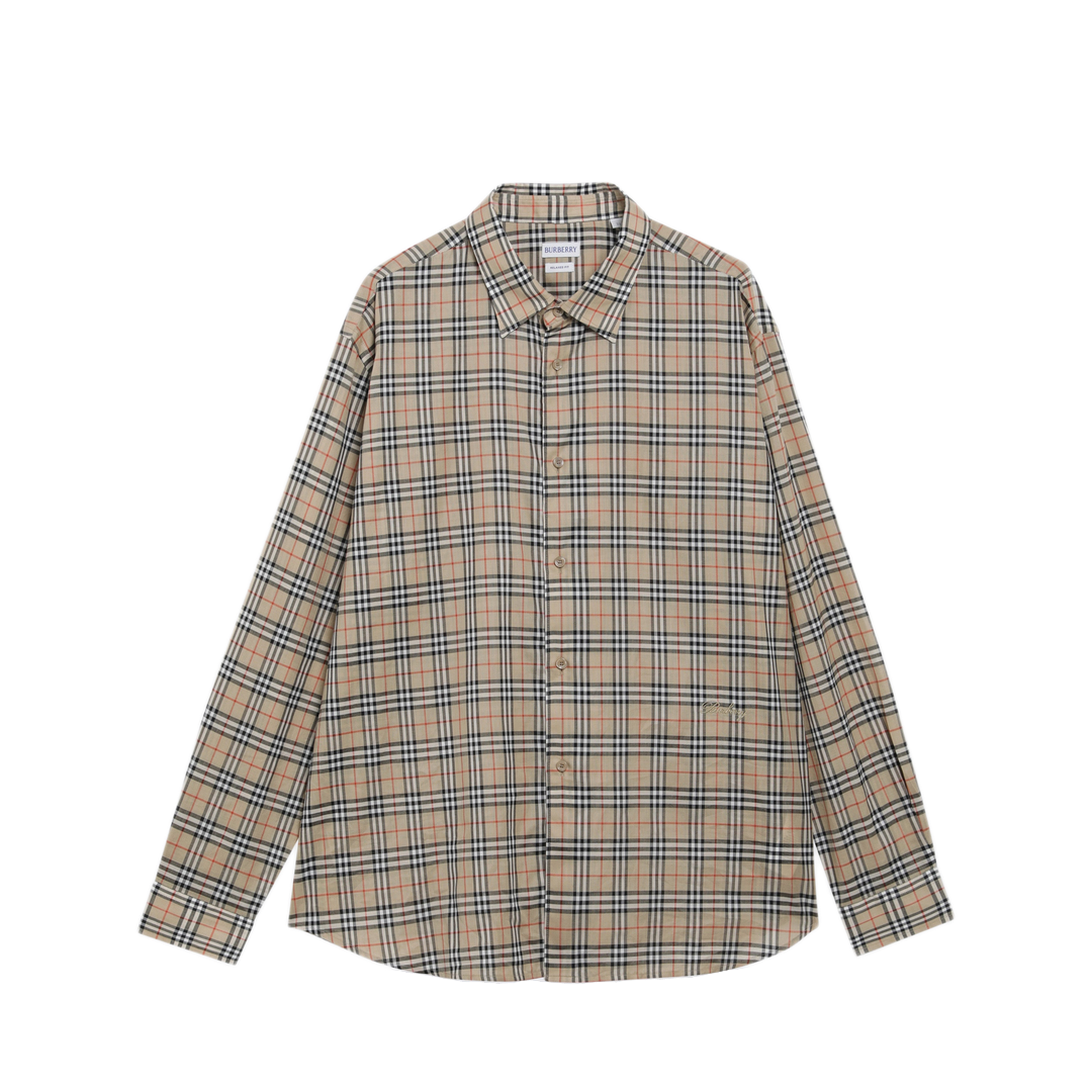 MAYFEYR - Burberry - Beige Check Cotton Shirt - 8130238175574B9368