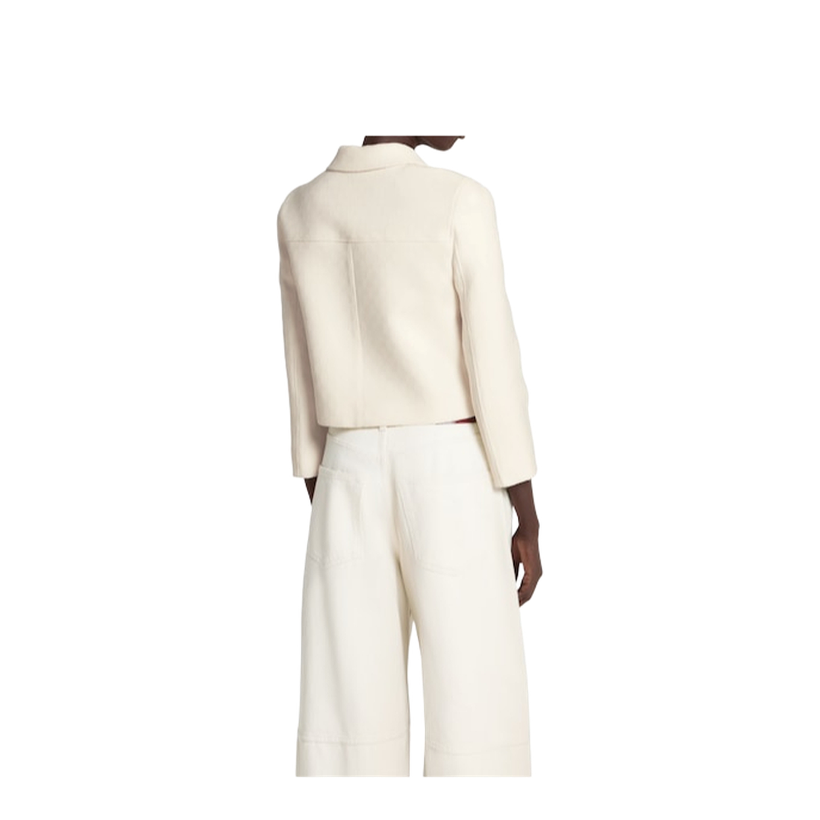 Wool Silk Crêpe Jacquard Jacket