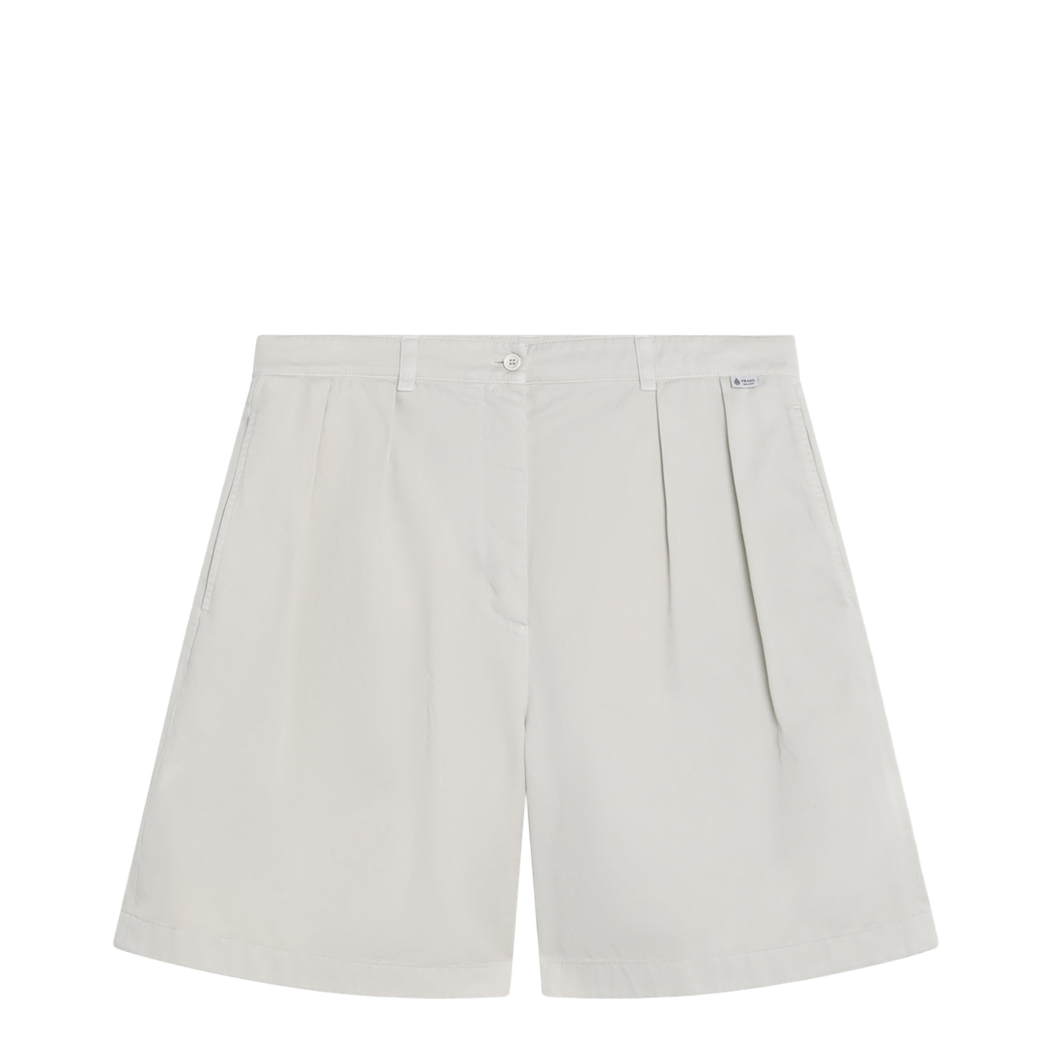 MAYFEYR - Prada - Natural-Colored Bermuda Shorts In Gabardine - P262KCOOO192AF0018