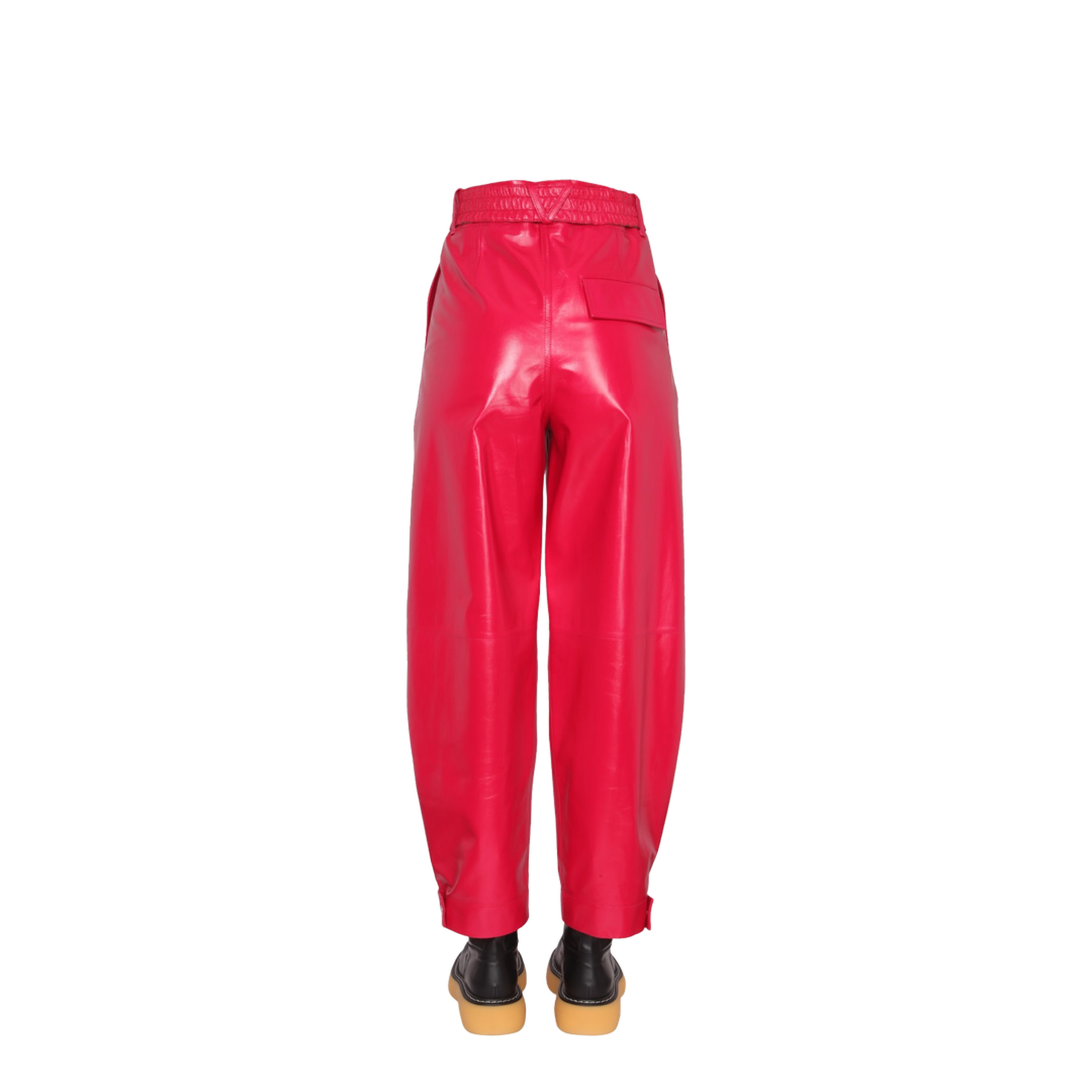 Cropped Leather Pants