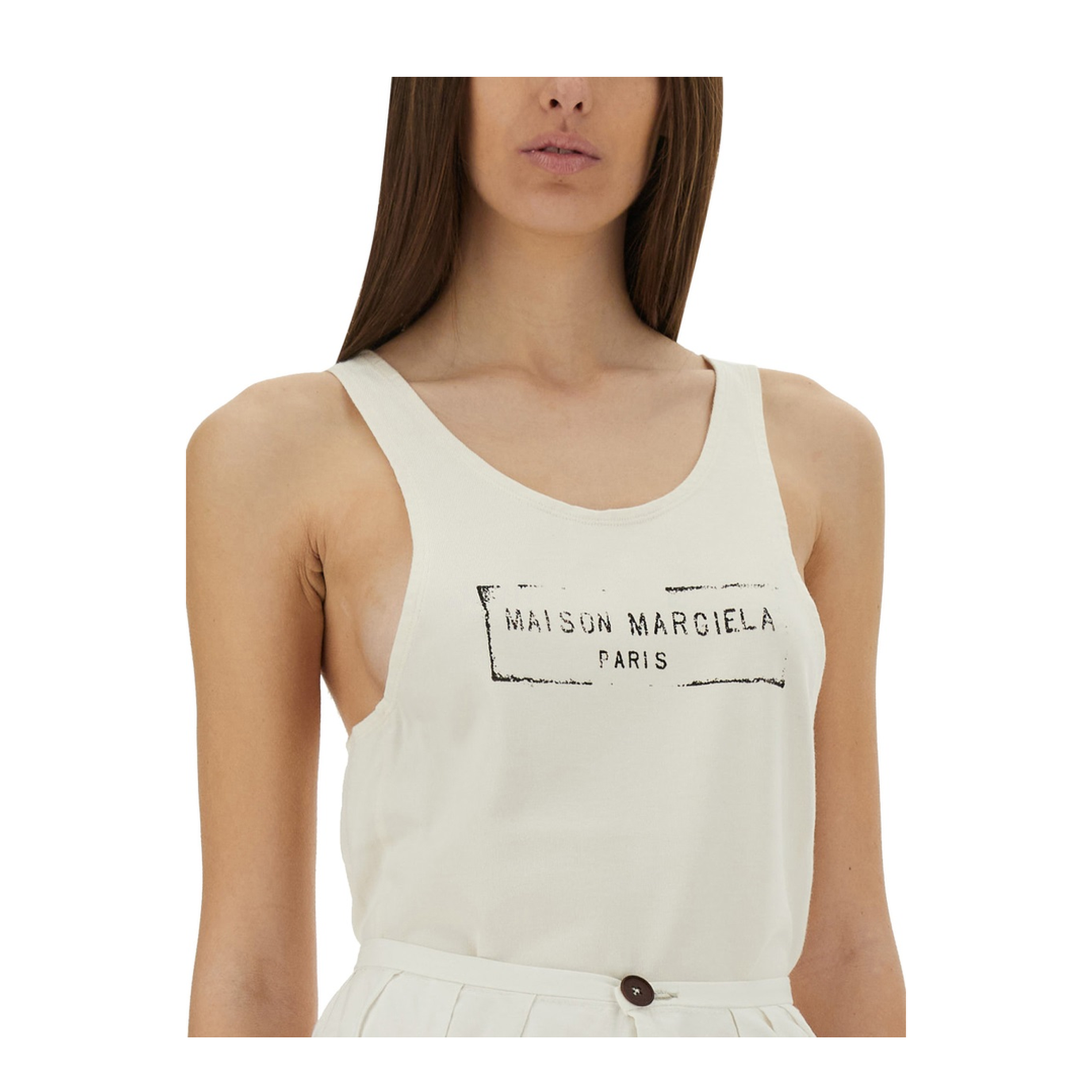 MAYFEYR - Maison Margiela - Logo Print Tank Top - S51NL0048S24522103