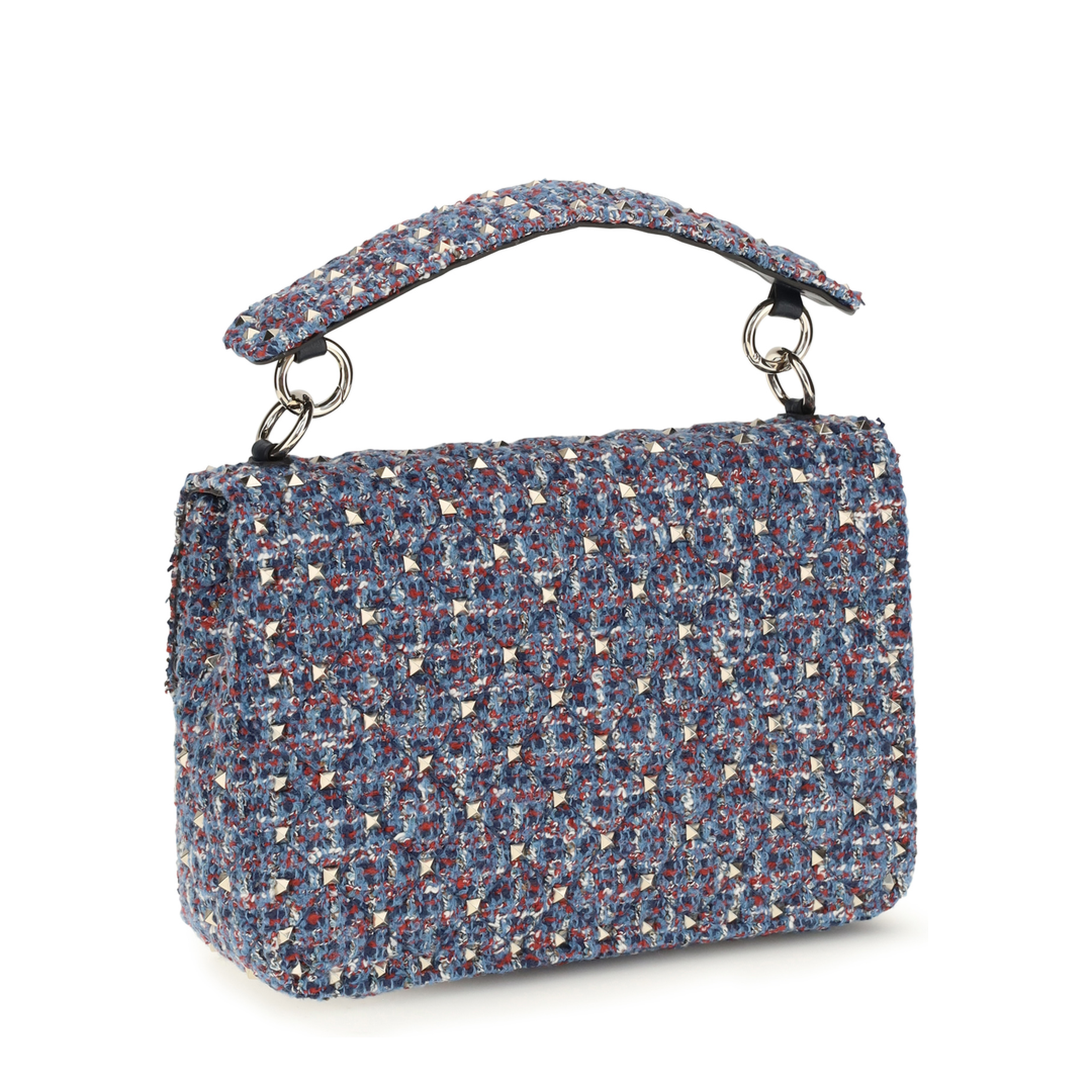 MAYFEYR - Valentino - Rockstud Spike Tweed Handbag - 9W2B0122STT