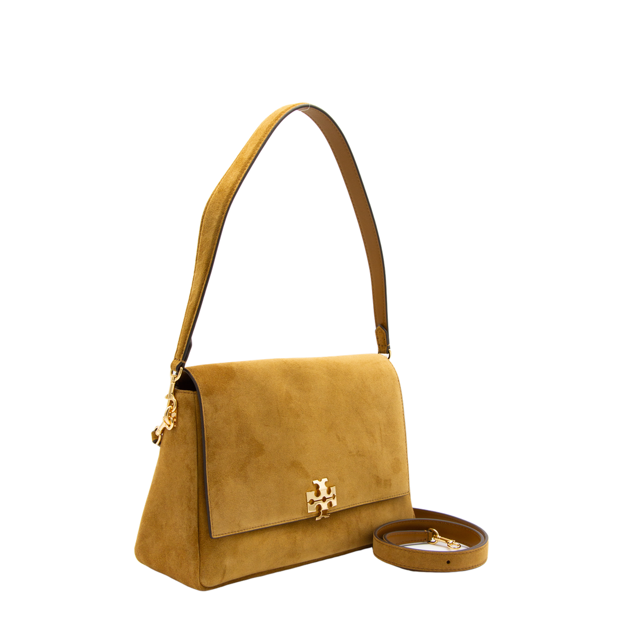 Charlie Suede Shoulder Bag - Toffee