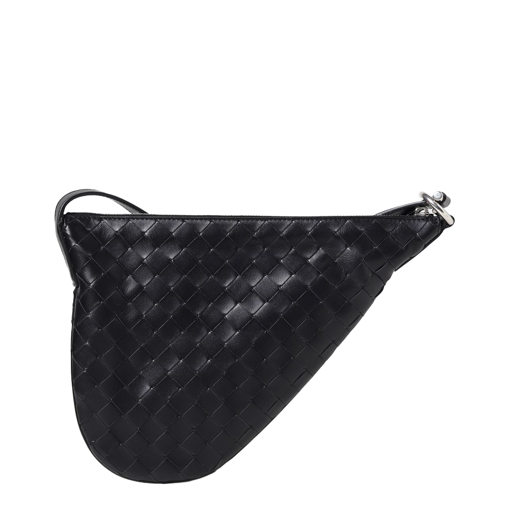 Virgule Small Calfskin Shoulder Bags - Black