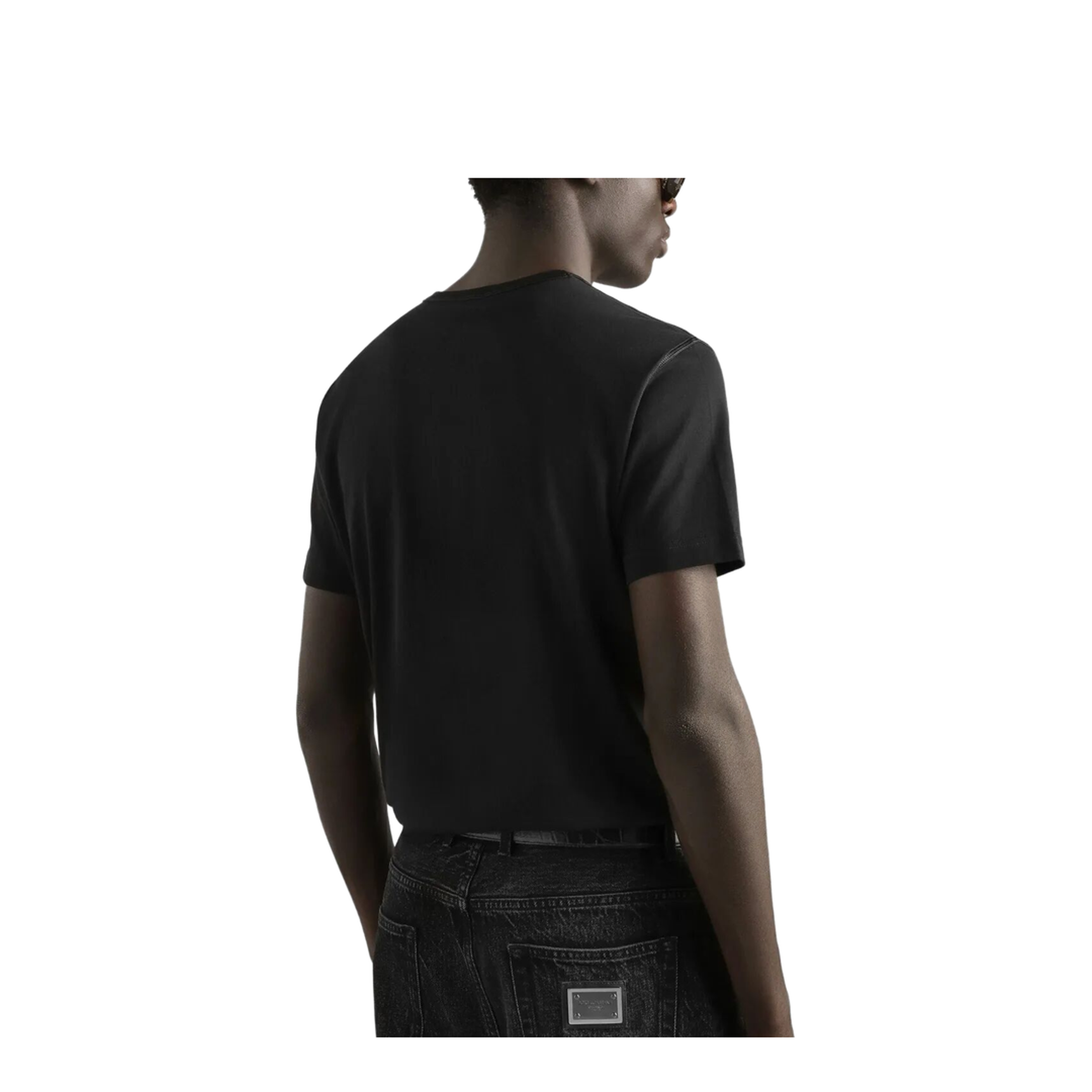MAYFEYR - Dolce & Gabbana - Cotton T-Shirt With Logo Crest - G8PT1ZG7PZU