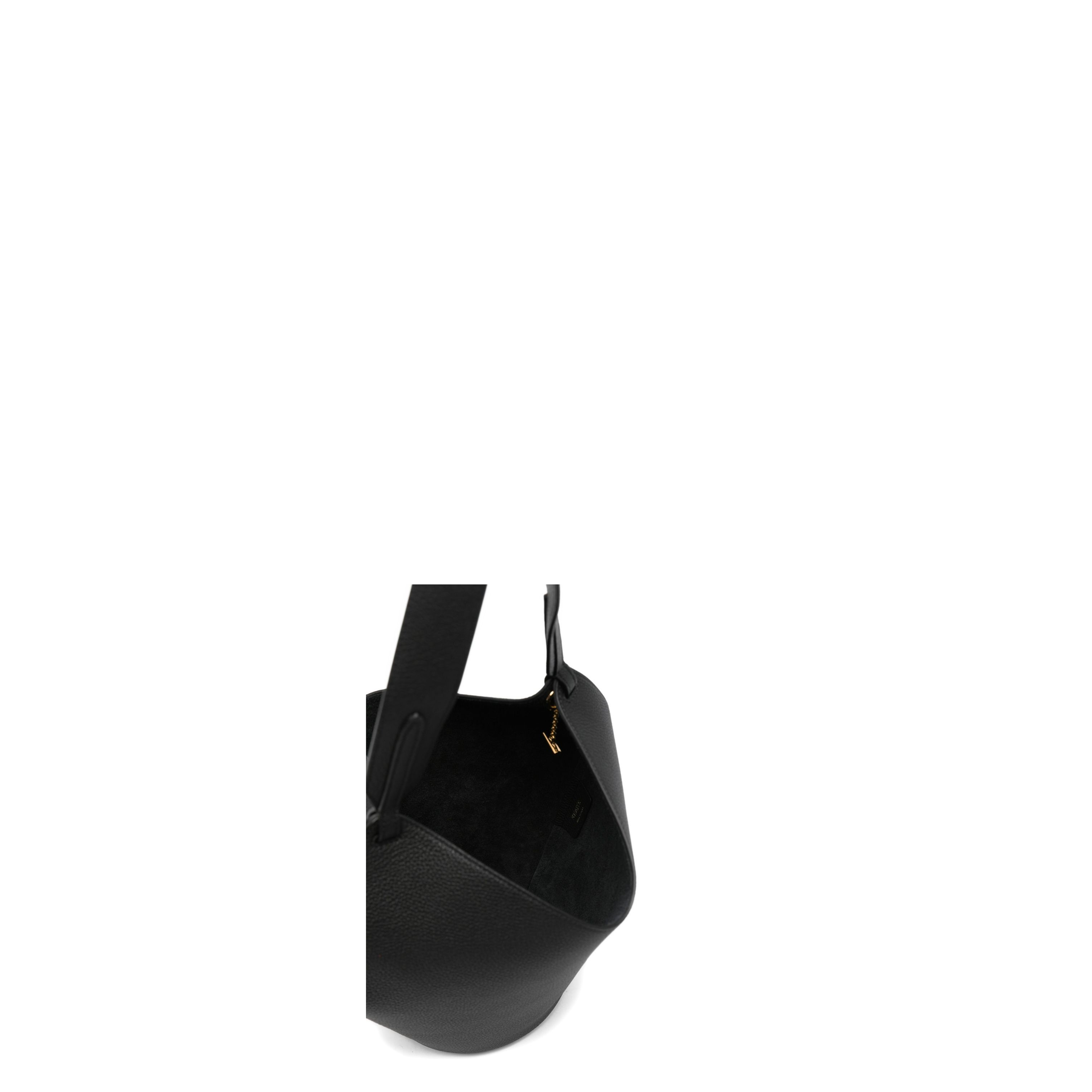 Lotus Mini Leather Bucket Bag