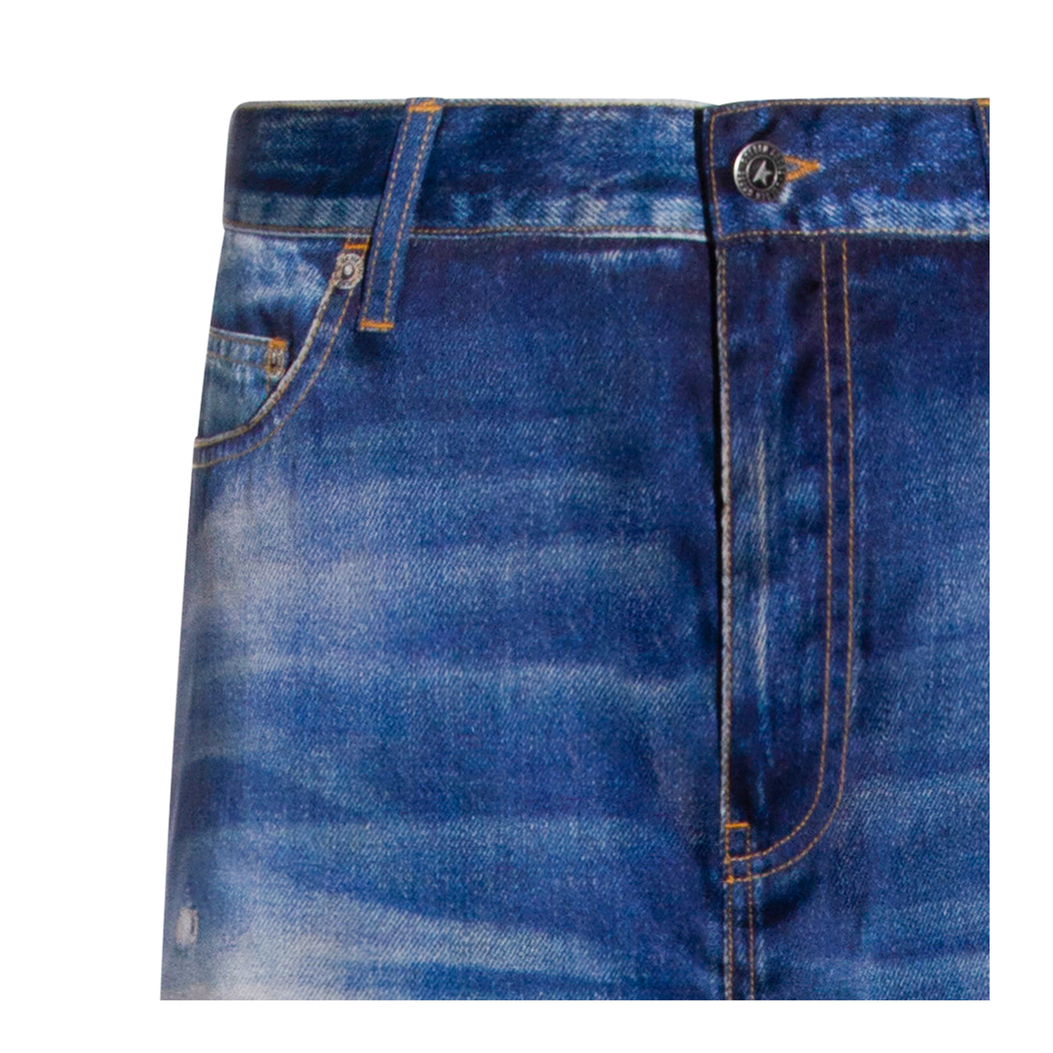 Printed Pants Jeans Effect