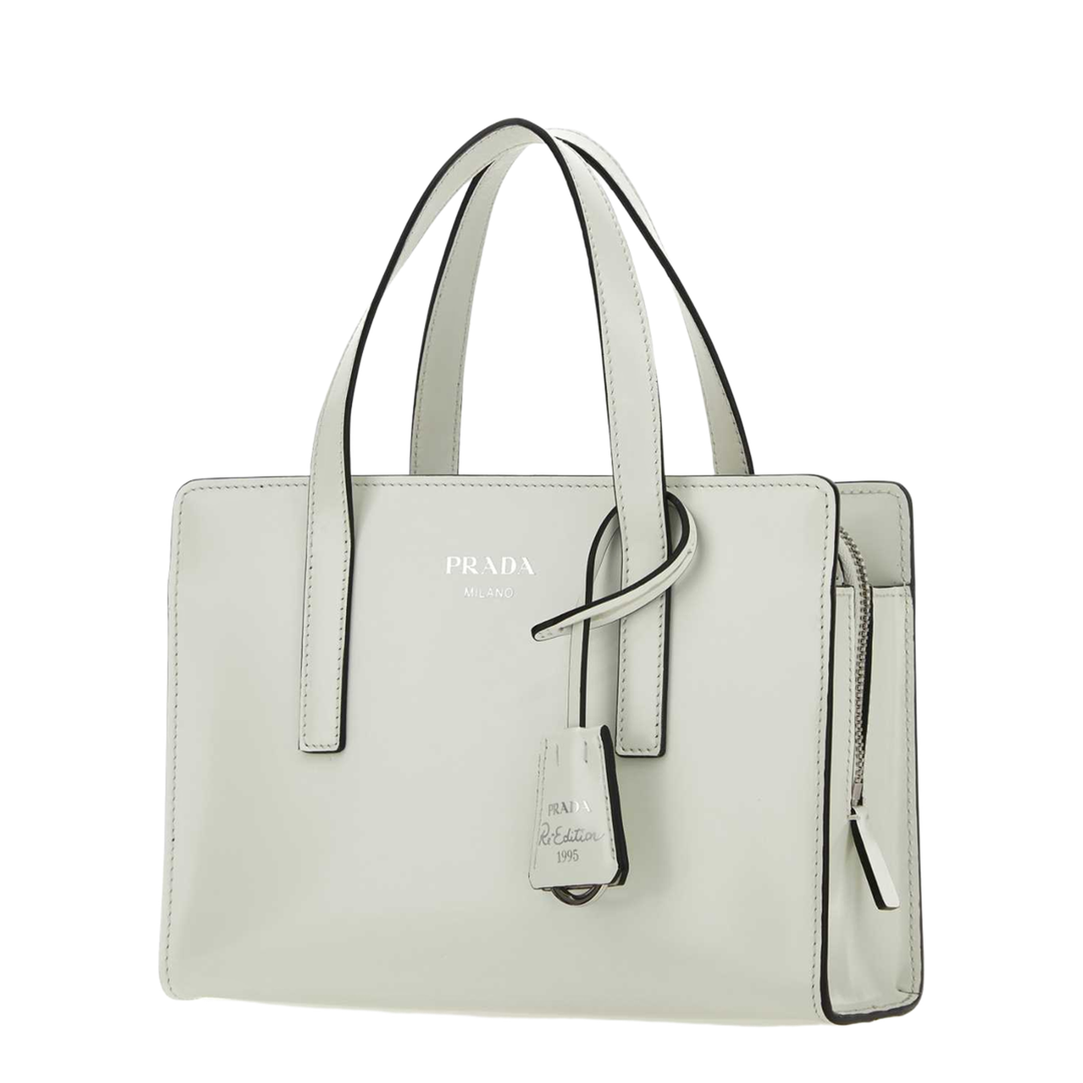 Logo Detailed Top Handle Tote Bag