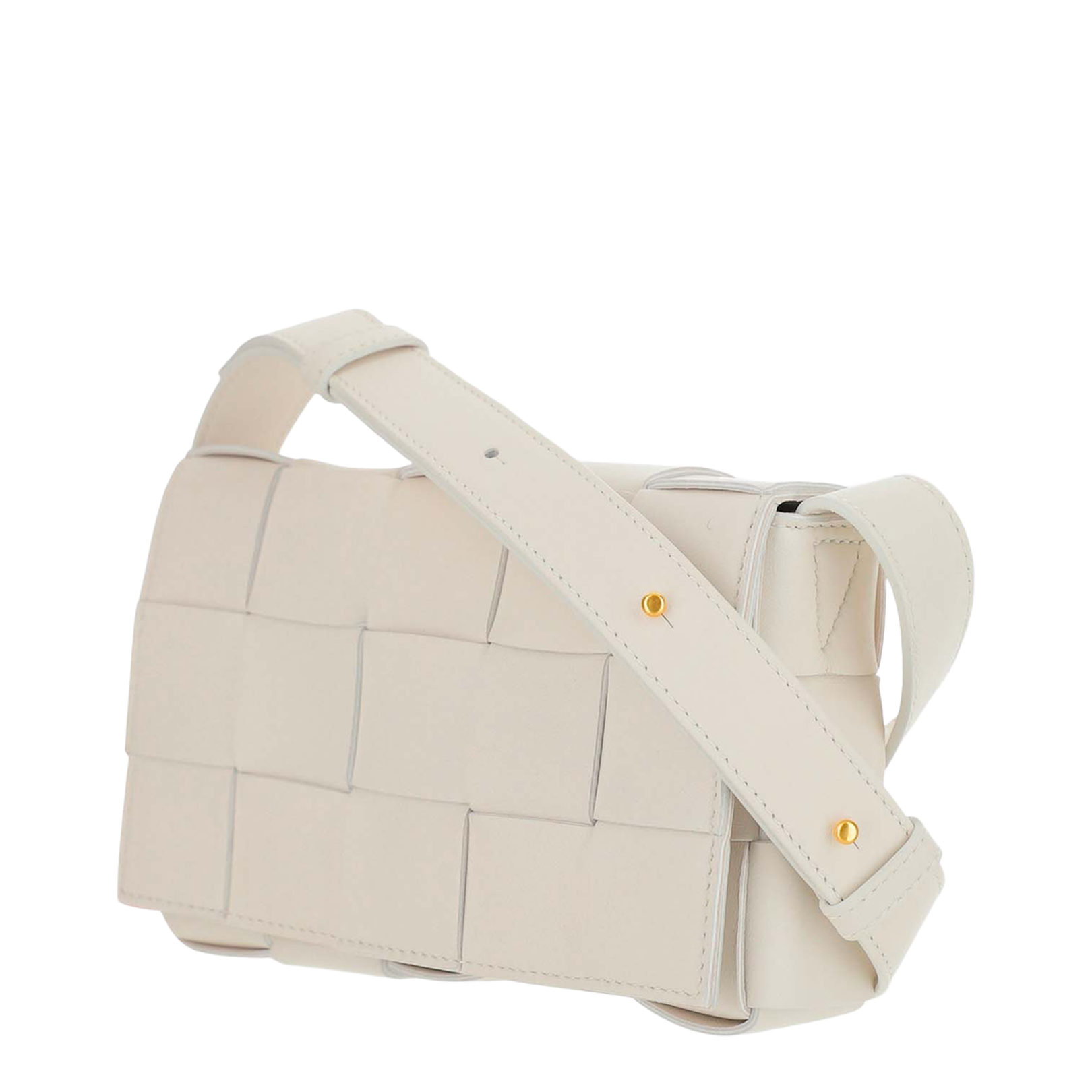 Cassette Small Lambskin Crossbody Bags - White