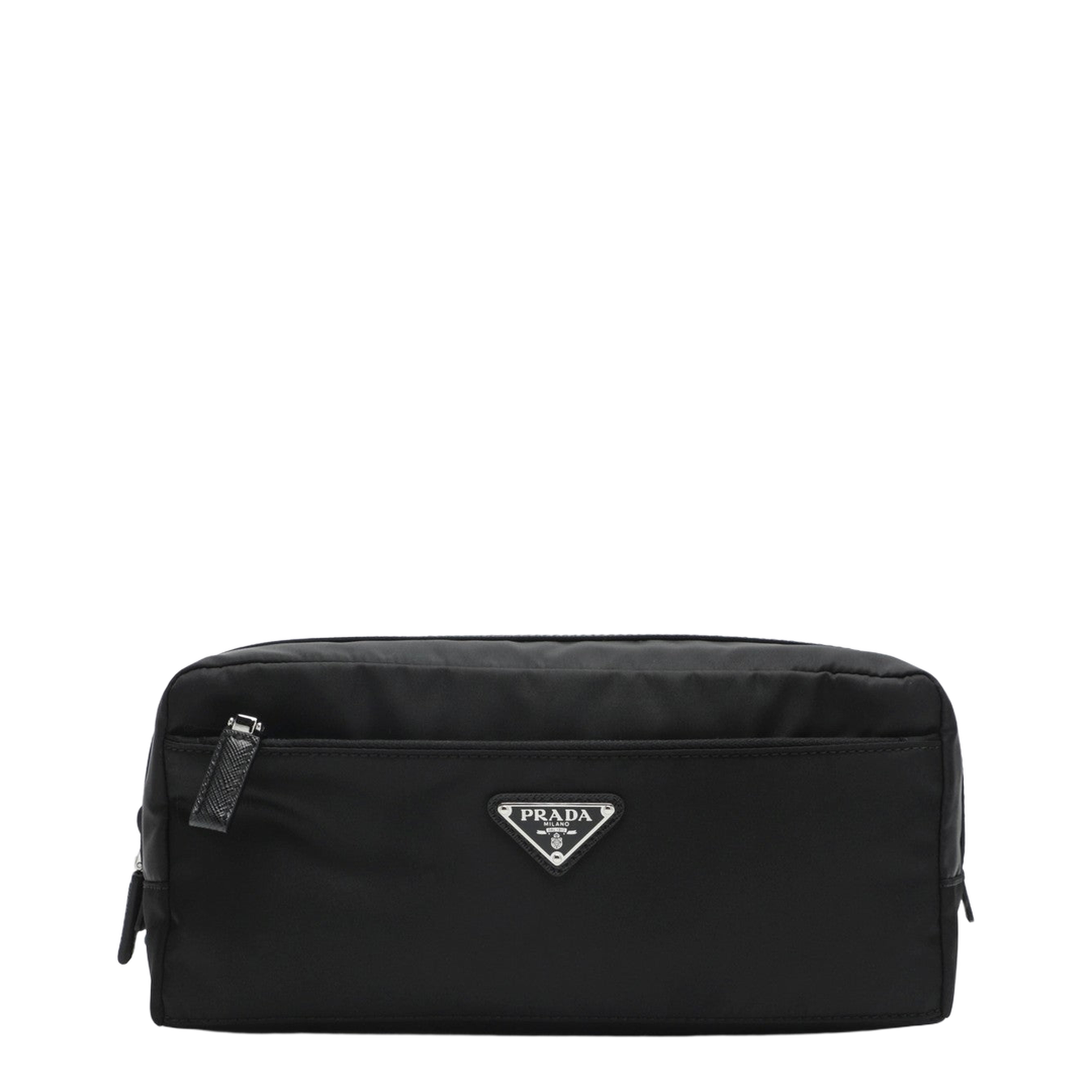 Double Zipped Pouch, SIlver Hardware