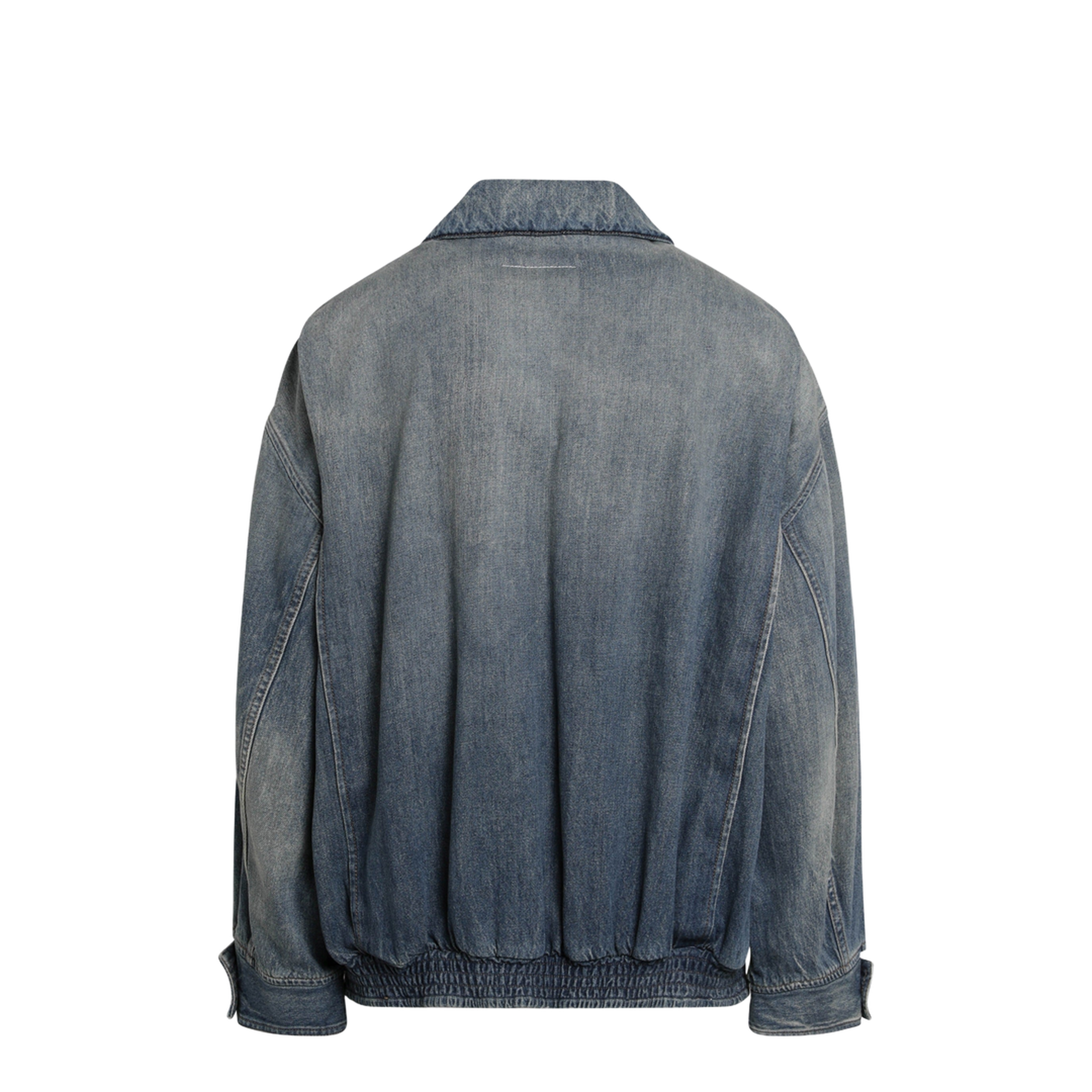 Blue Denim Jacket With Flap Pockets